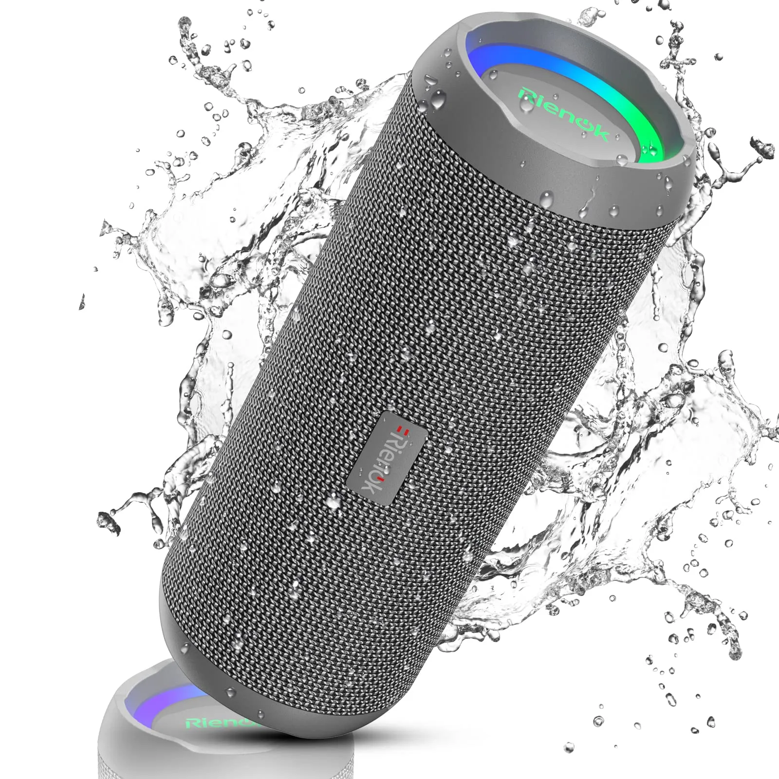 RIENOK S1 mini Cassa Bluetooth Portatile 30W Impermeabile IPX7, Grigio - immagine 1