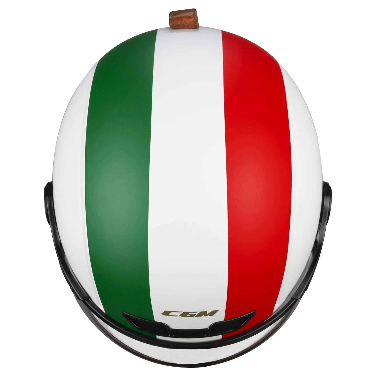 CGM 801I EBI ITALIA Casco Bici, Sci, E-bike, Bianco Verde Rosso Opaco, S (55-56cm) - immagine 3