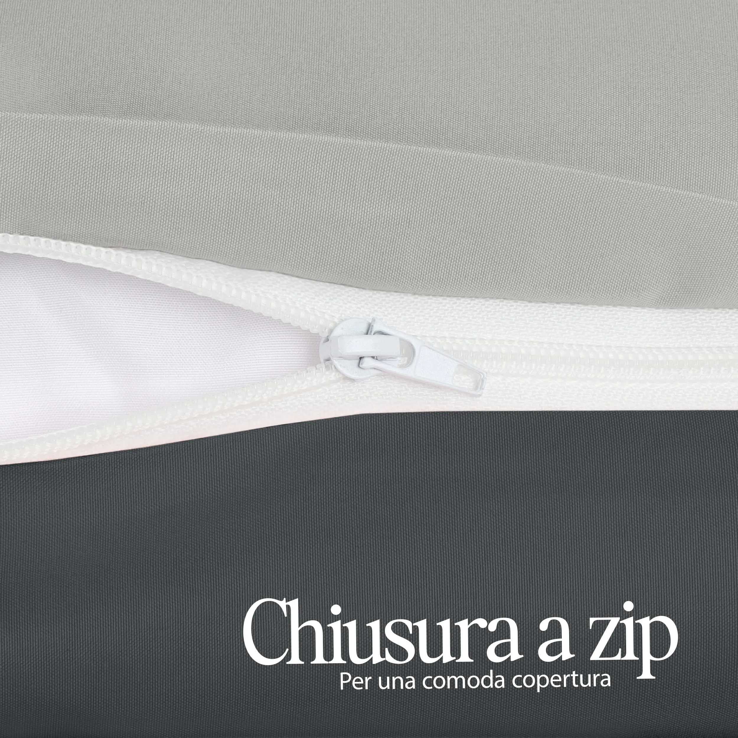 Utopia Bedding Set Copripiumino 135x200 cm e Federa 80x80 cm, Grigio Scuro/Grigio Chiaro - immagine 6