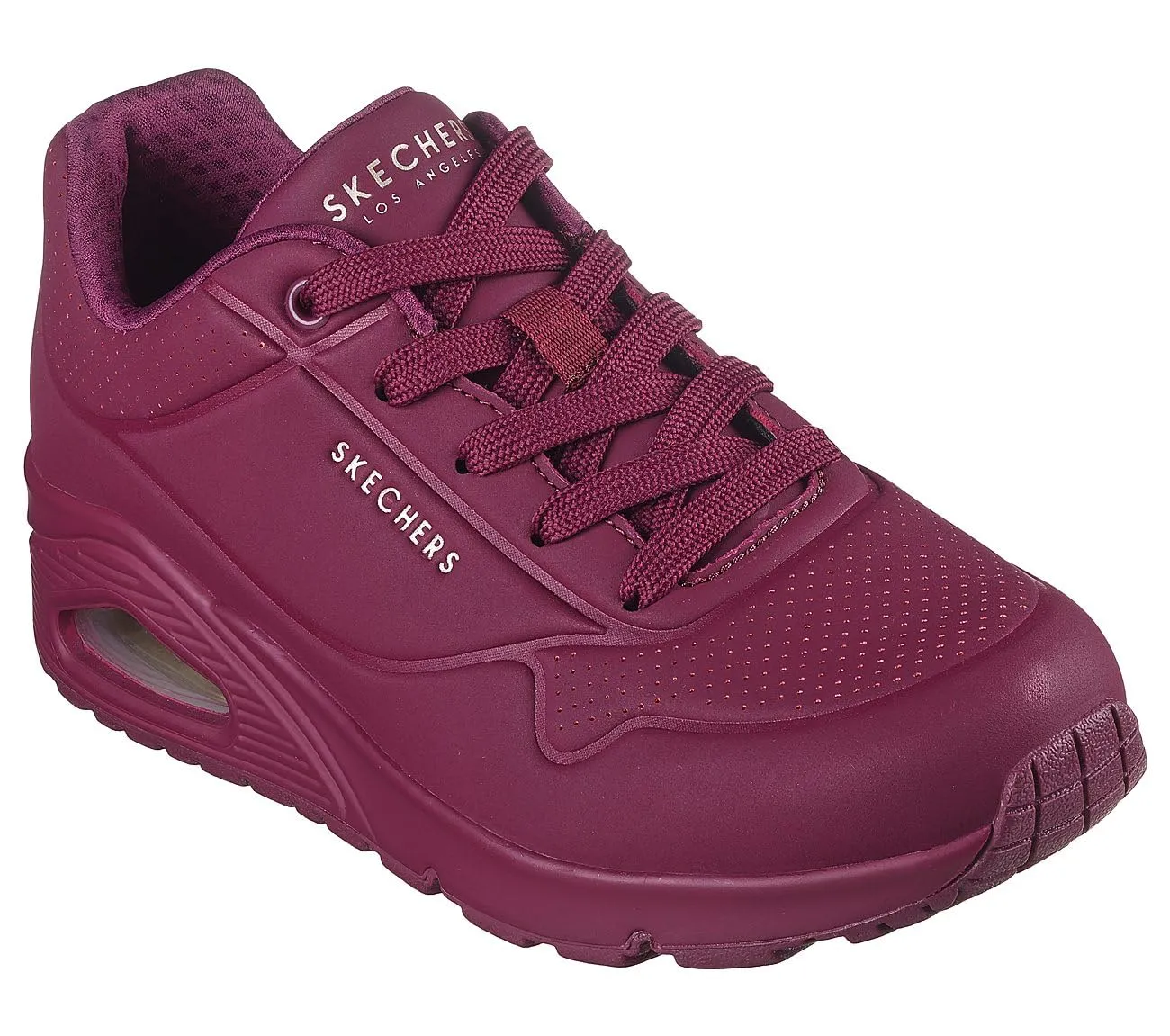 Skechers Uno Stand On Air Scarpe da ginnastica Donna - Plum Durabuck Mesh - 37 EU - immagine 7