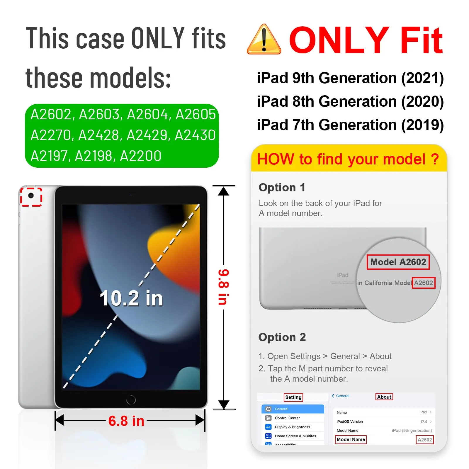 FINTIE Cover per iPad 10.2 Pollici (9a/8a/7a Generazione, 2019-2021) - immagine 2