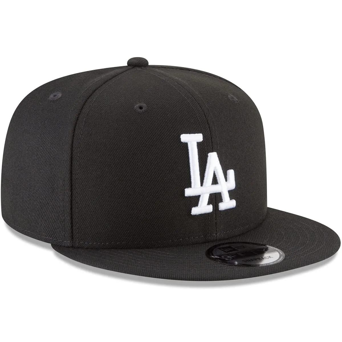 New Era Snapback Los Angeles Dodgers Nero Bianco, Taglia Unica - immagine 3