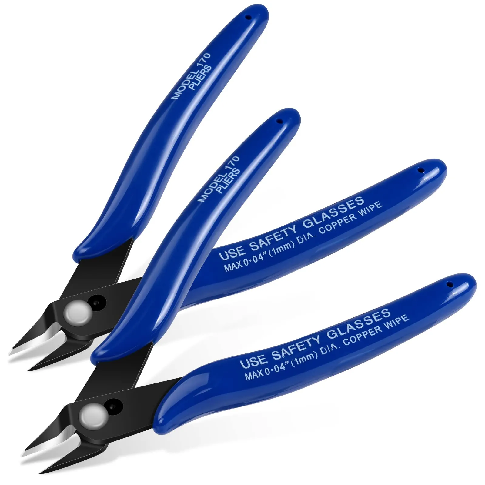 Ainiv Pinza da Taglio Diagonale di Precisione, 2 pz, Blu - immagine 1