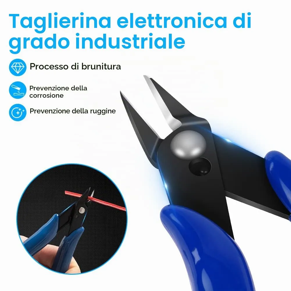 Ainiv Pinza da Taglio Diagonale di Precisione, 2 pz, Blu - immagine 5