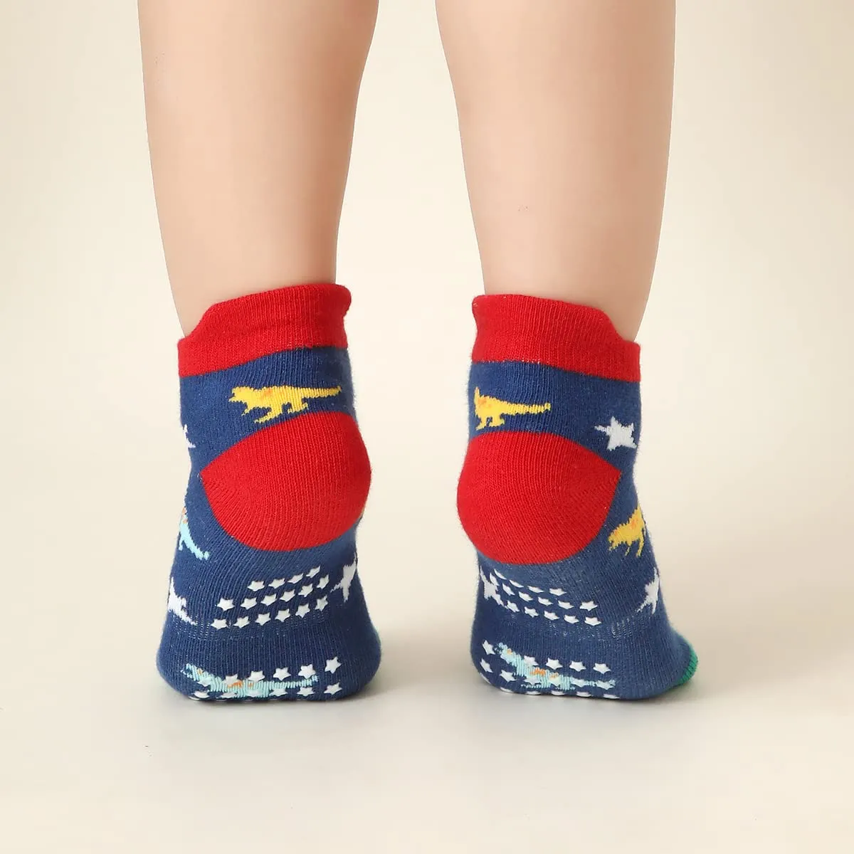 HaimoBurg Calze Antiscivolo in Cotone per Bambini 1-5 Anni, 12 Paia - immagine 5
