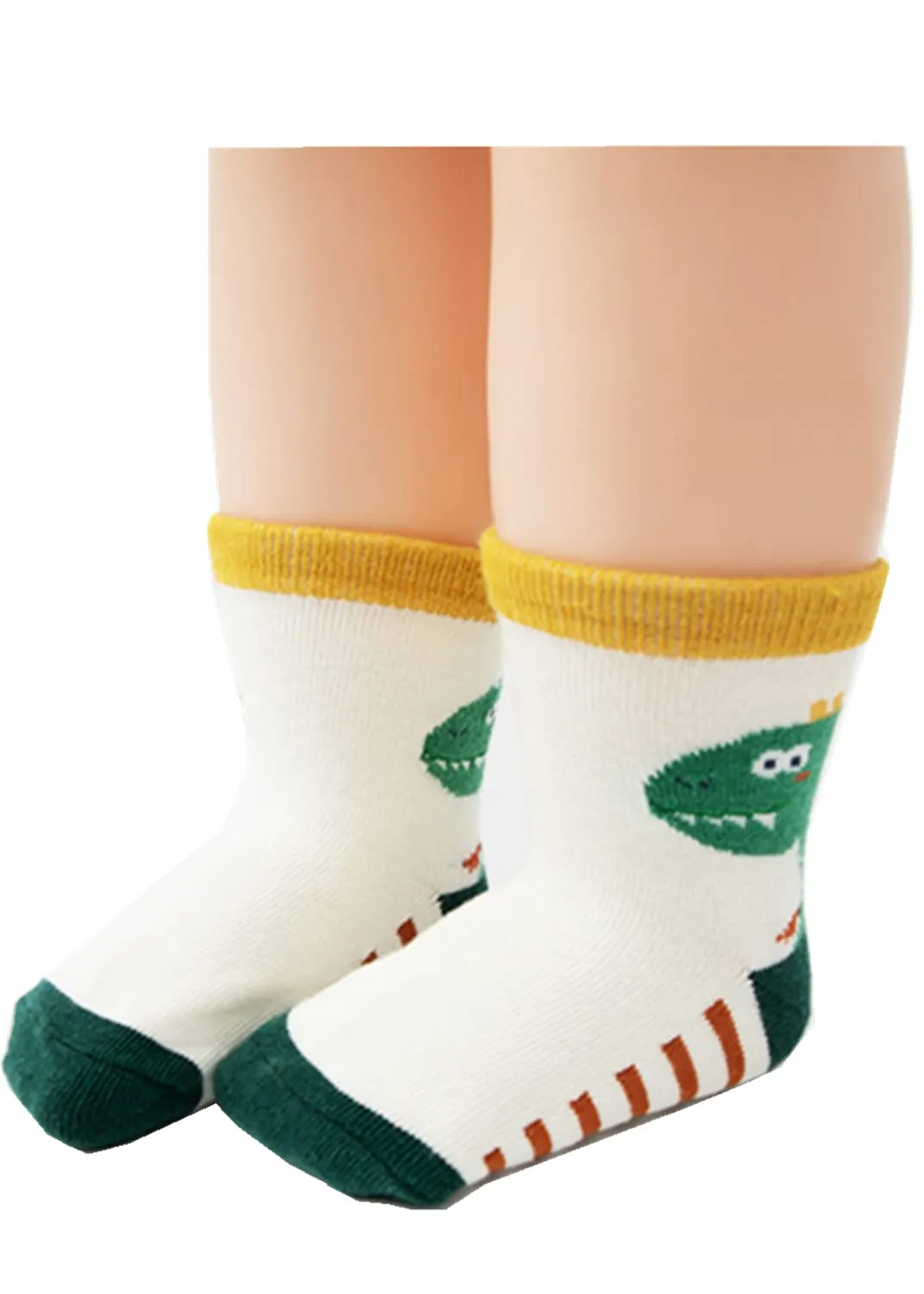HaimoBurg Calze Antiscivolo in Cotone per Bambini 1-5 Anni, 12 Paia - immagine 5