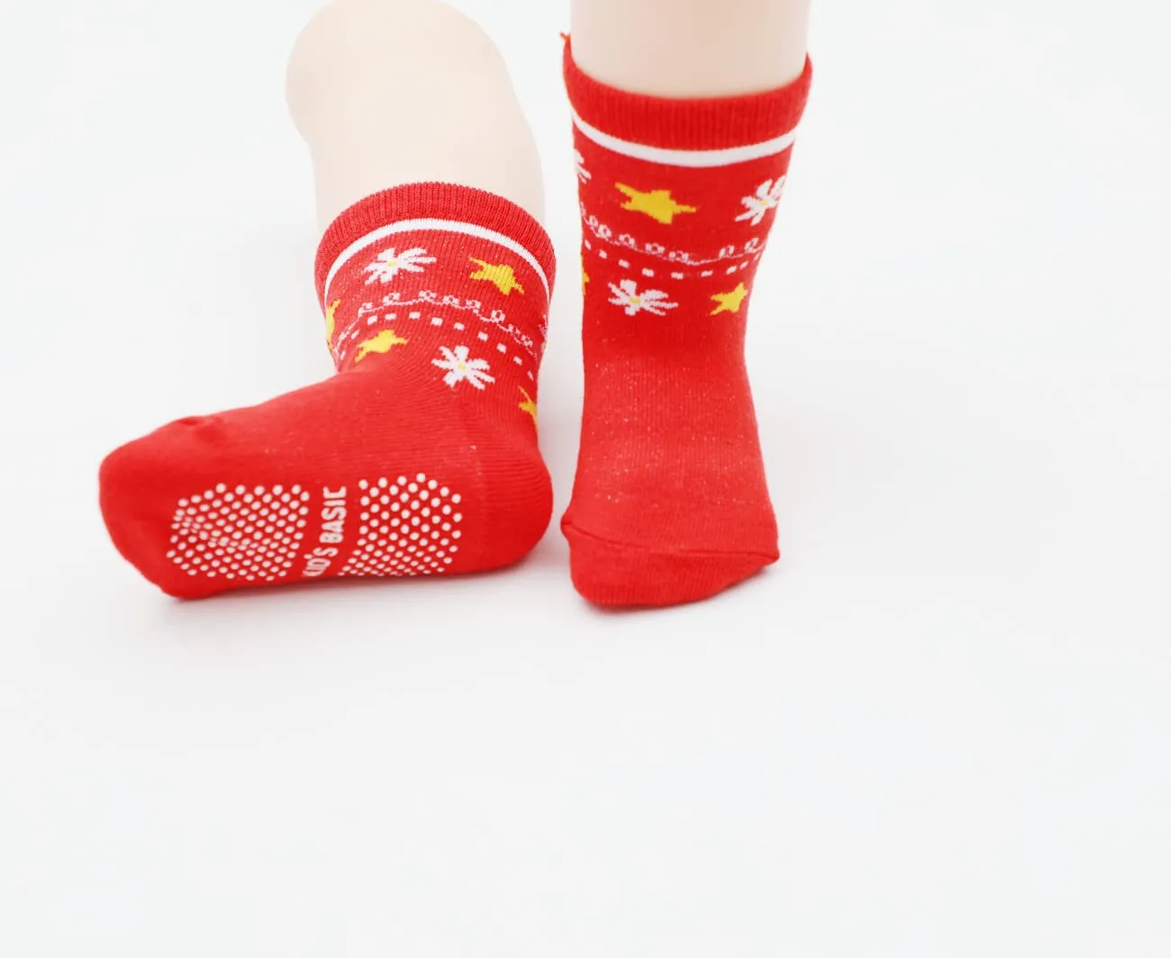 HaimoBurg Calze Antiscivolo in Cotone per Bambini 1-5 Anni, 12 Paia - immagine 6
