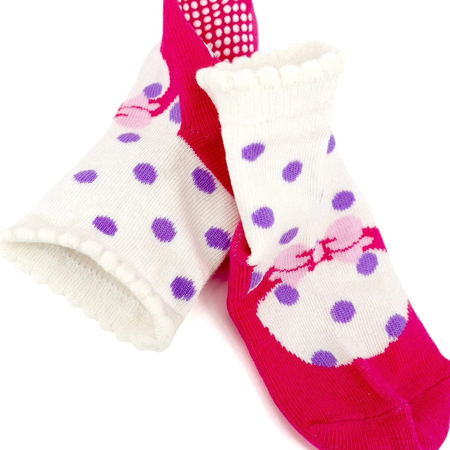 HaimoBurg Calze Antiscivolo in Cotone per Bambini, 12 Paia, 1-5 Anni - immagine 3