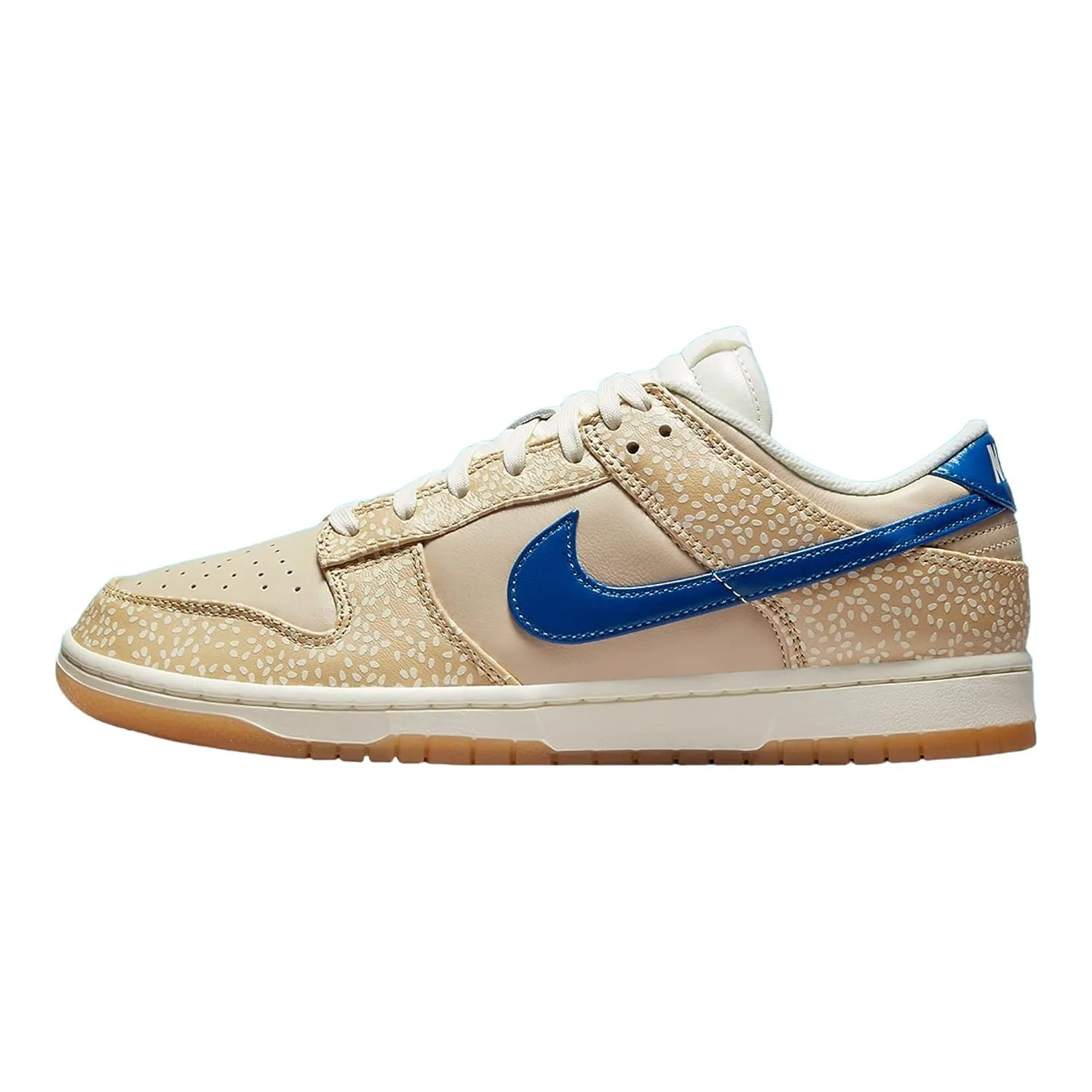 Nike Air Jordan 1 Mid Women's Basketball Shoes Sesame Blue Jay Sailing Sand Drift 48.5 EU - immagine 1