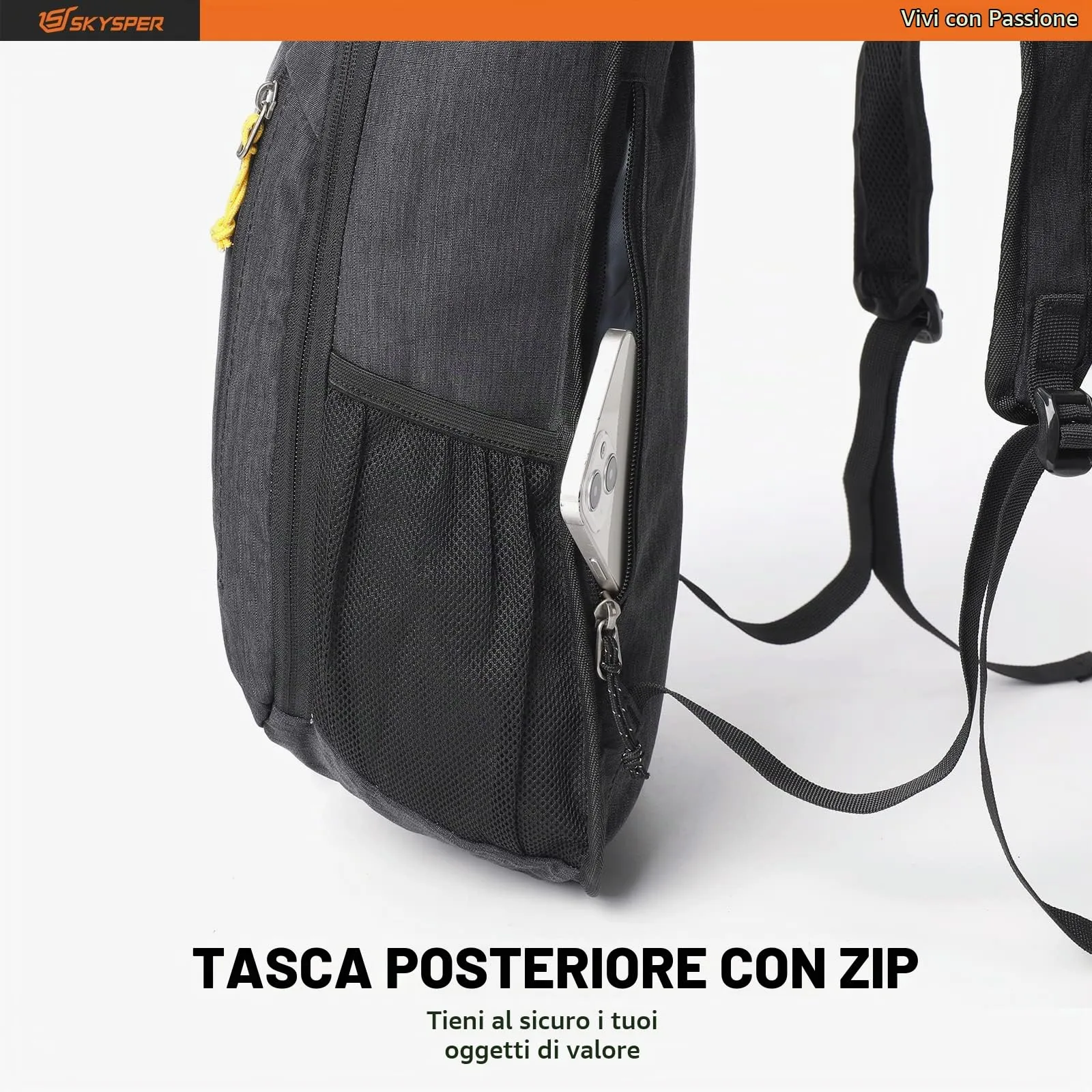 SKYSPER Zaino Leggero Pieghevole 10L - immagine 7
