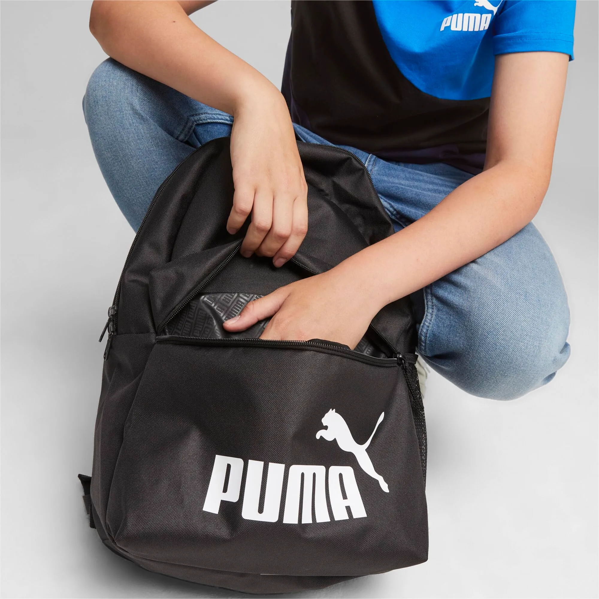 Puma Phase Backpack, Black, One Size, Kids and Teens - immagine 3