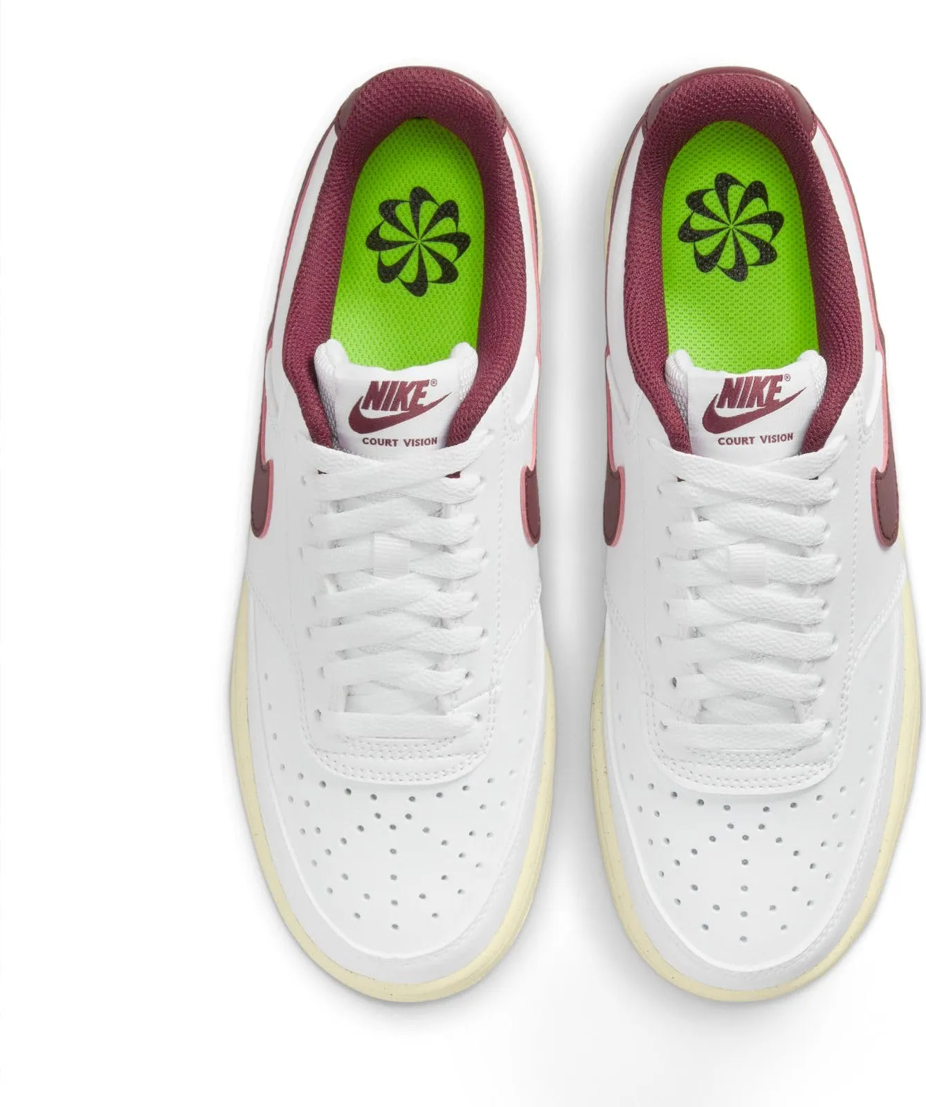 Nike Court Vision Lo NN Bianco/Rosso Squadra-Muslina-Mtlc Gold Star DH3158-106 - immagine 4