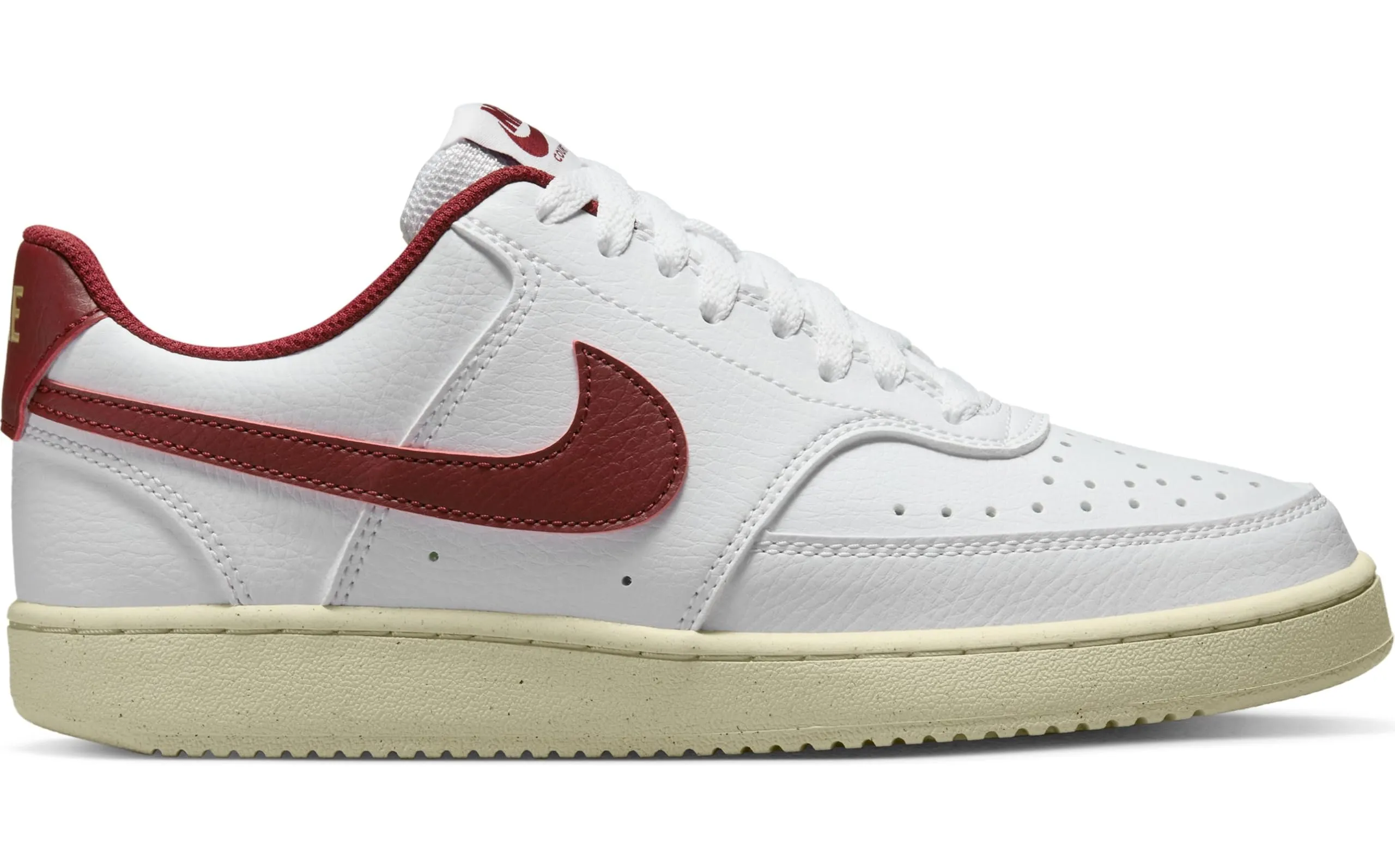 Nike Court Vision Lo NN Bianco/Rosso Squadra-Muslina-Mtlc Gold Star DH3158-106 - immagine 5