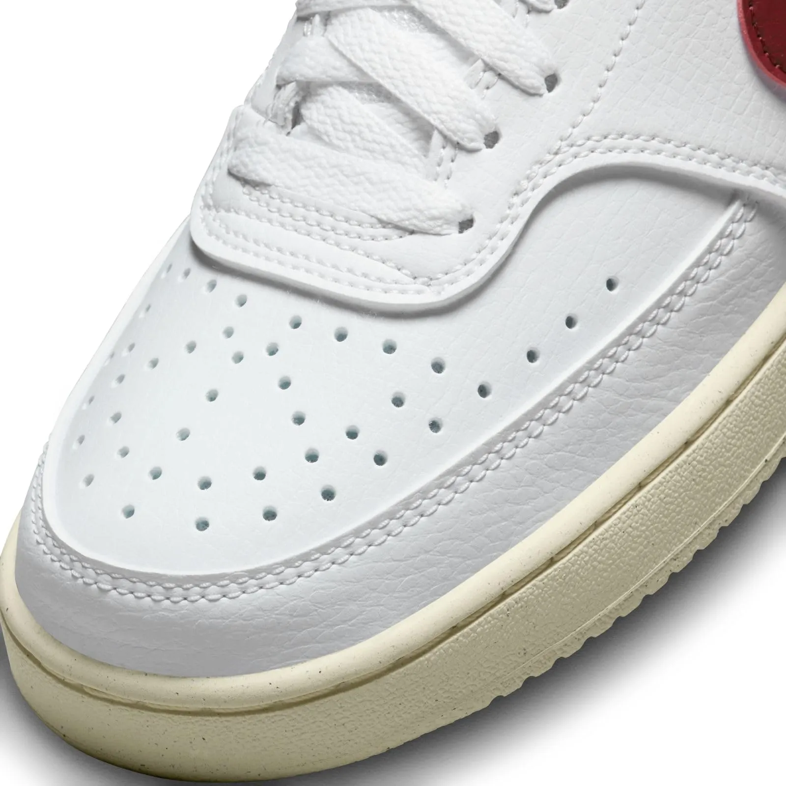 Nike Court Vision Lo NN Bianco/Rosso Squadra-Muslina-Mtlc Gold Star DH3158-106 - immagine 7