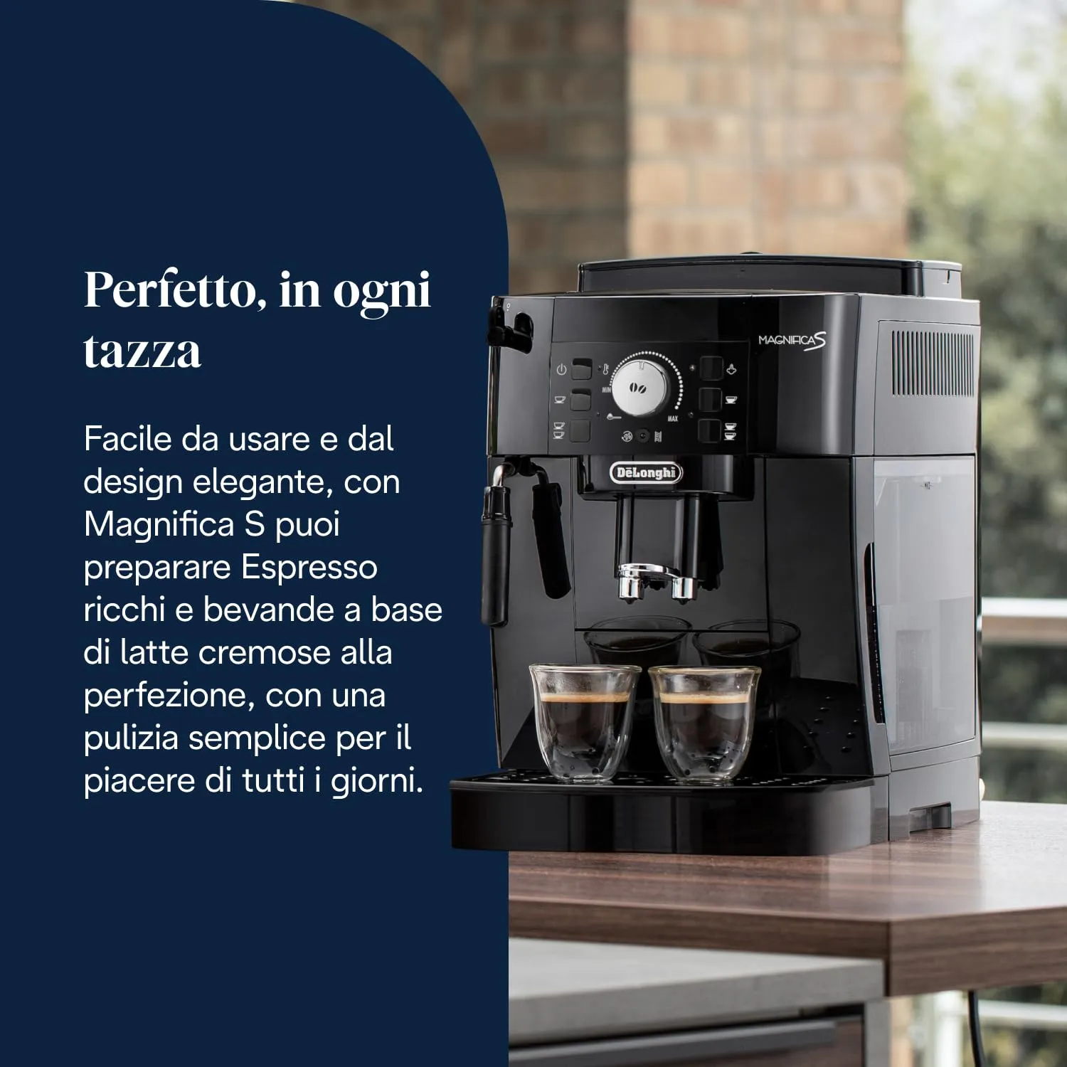 De'Longhi Perfetto Magnifica S ECAM11.112.B Macchina da caffè Automatica per Espresso e Cappuccino - immagine 2