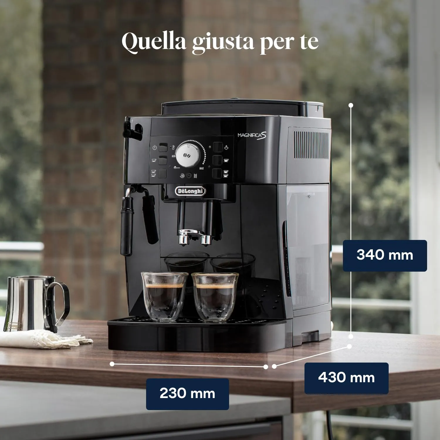 De'Longhi Perfetto Magnifica S ECAM11.112.B Macchina da caffè Automatica per Espresso e Cappuccino - immagine 9