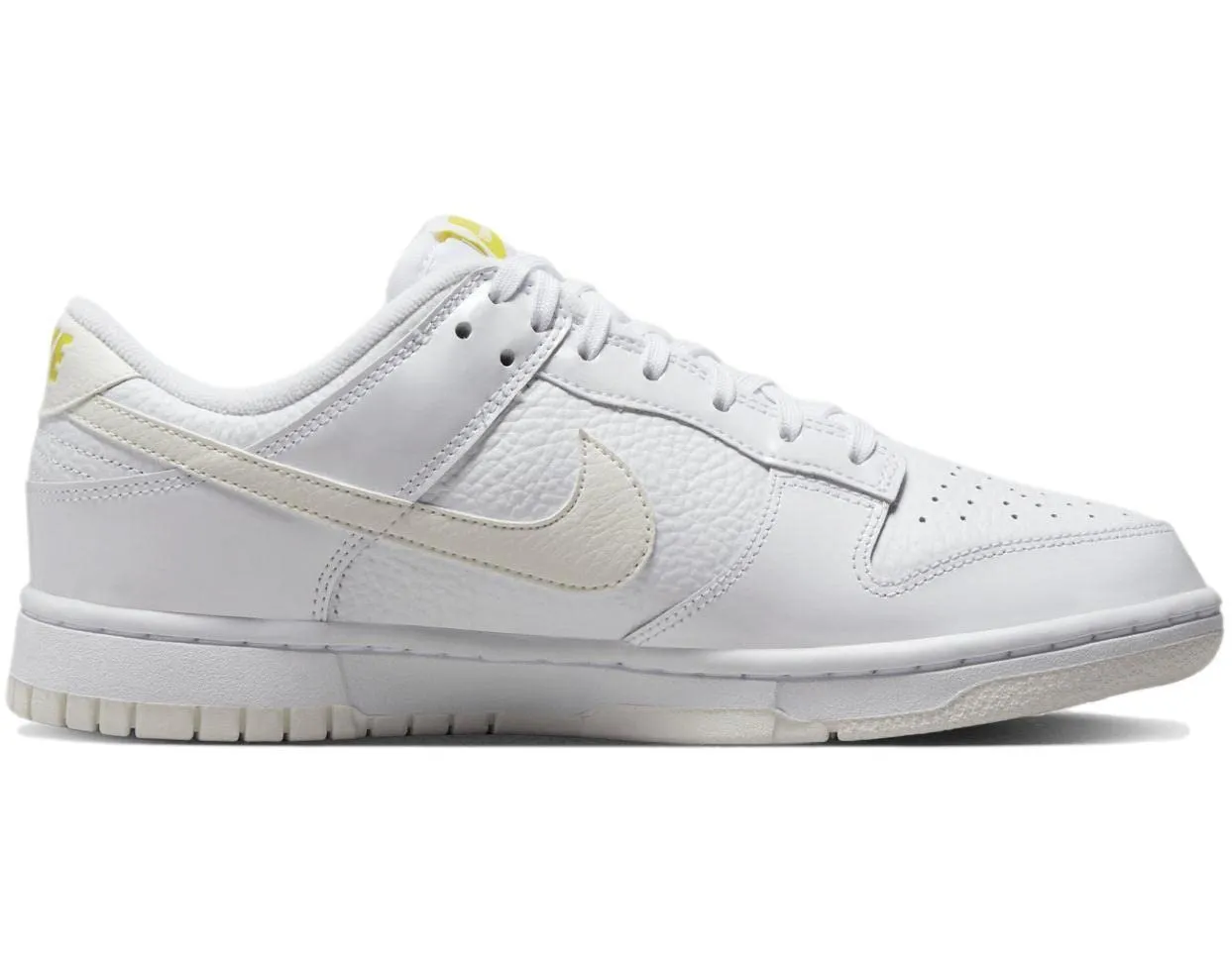 Nike W Dunk Low, Bianco Sail Opti Giallo, 40 EU - immagine 2
