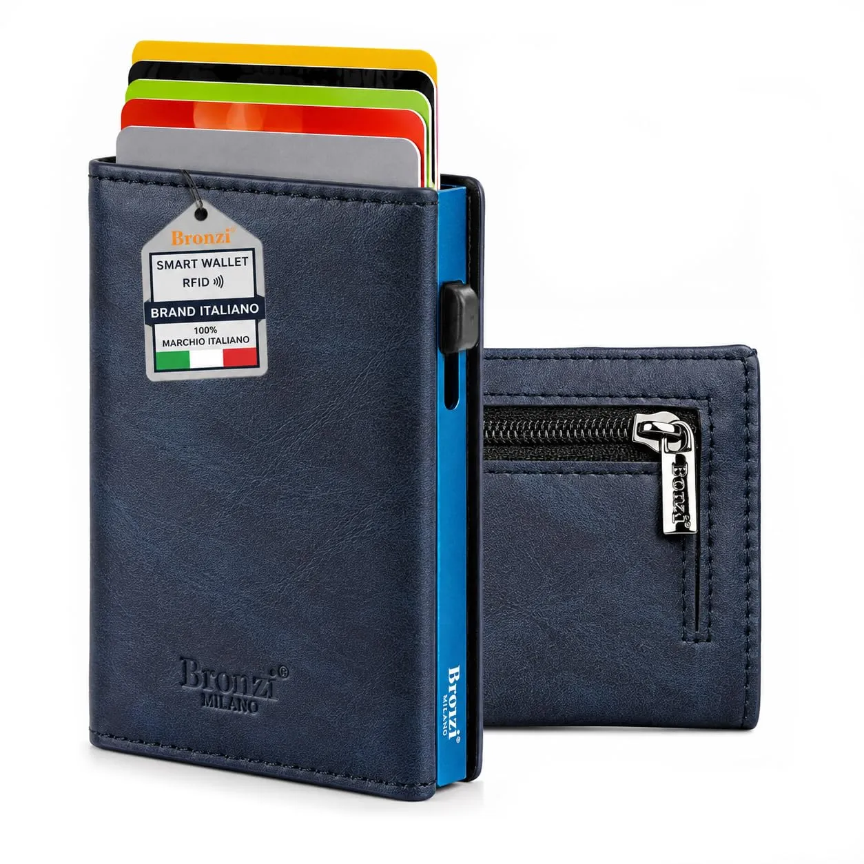 Bronzi Portafoglio Uomo Slim Piccolo Revelation RFID con Portamonete - immagine 1