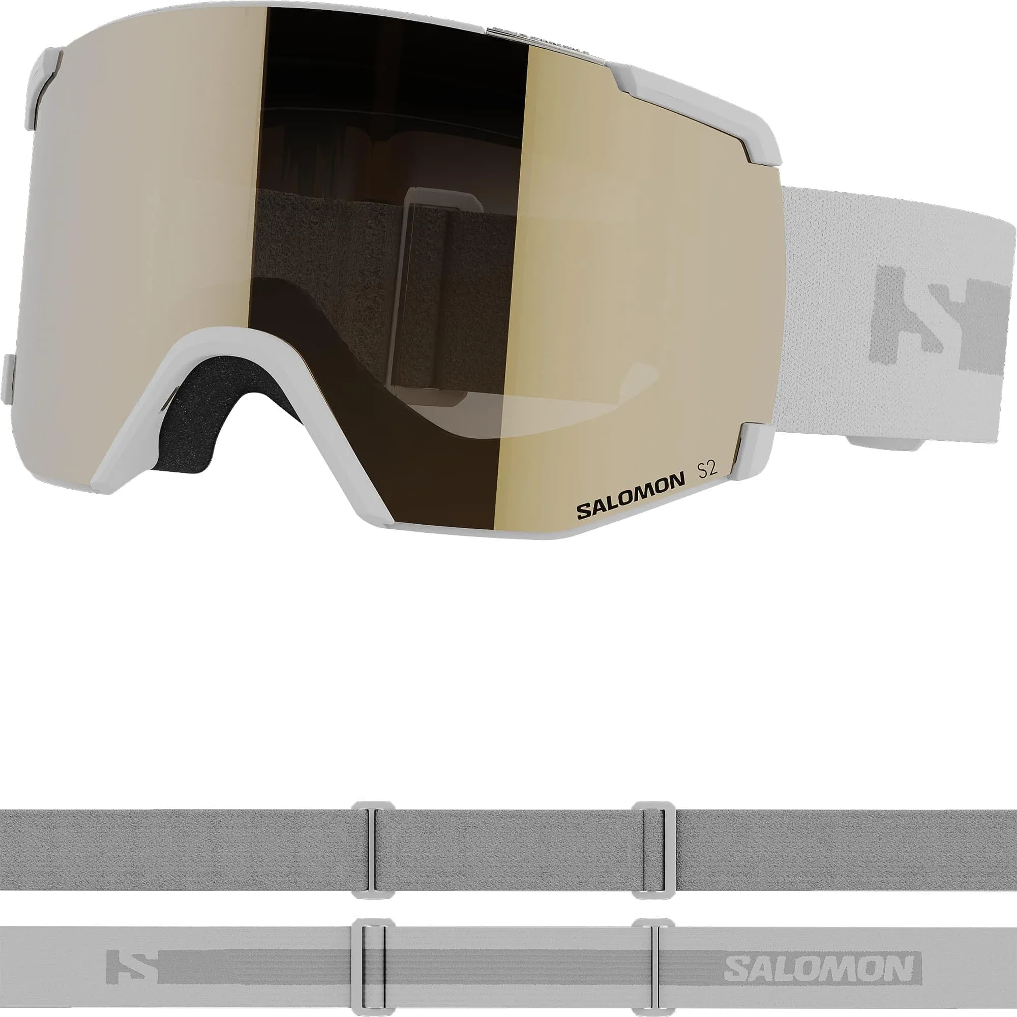 Salomon S/view Access Ski and Snowboard Goggles, White, One Size - immagine 1