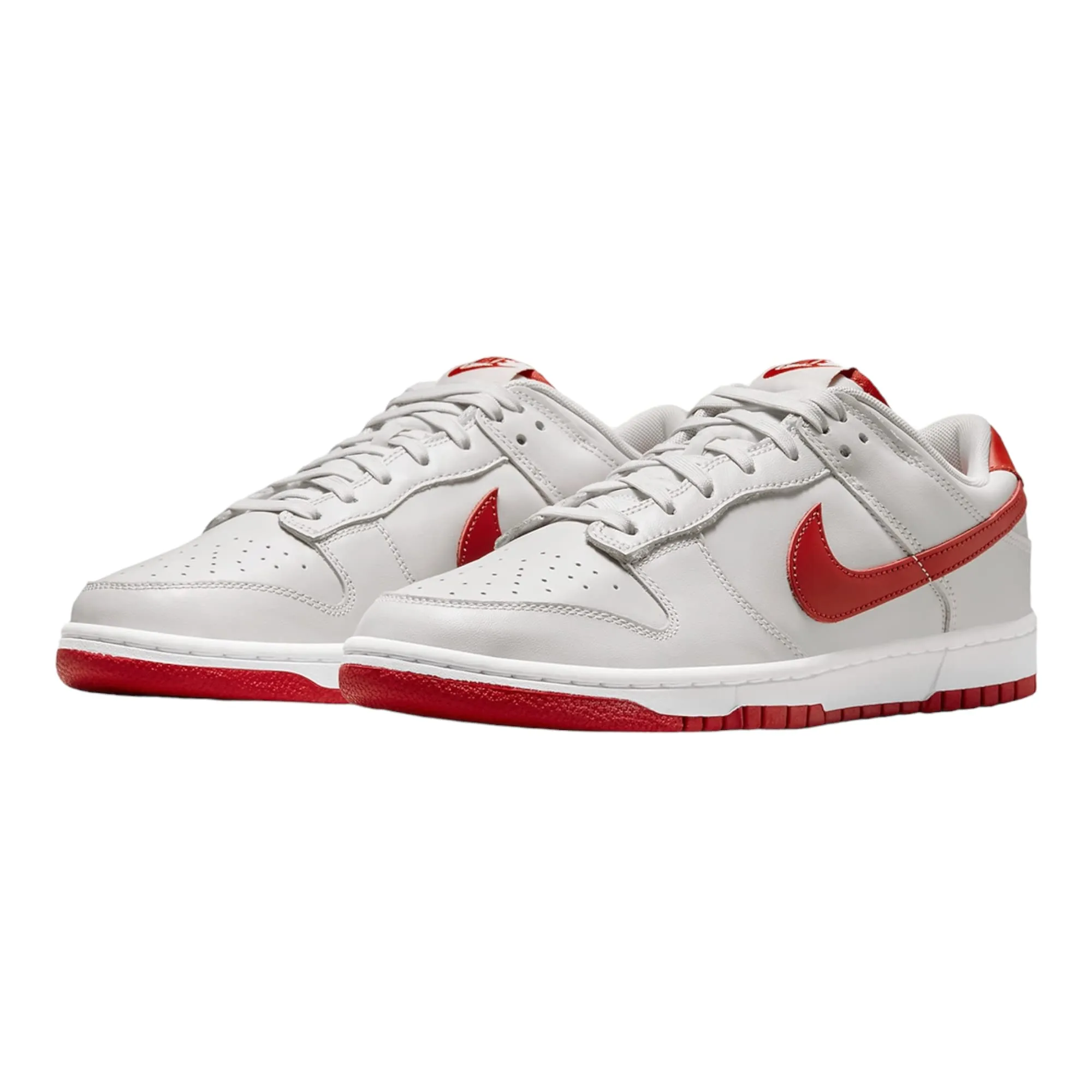 Nike Dunk Low Vast Grey Varsity Red White 46 EU - immagine 3