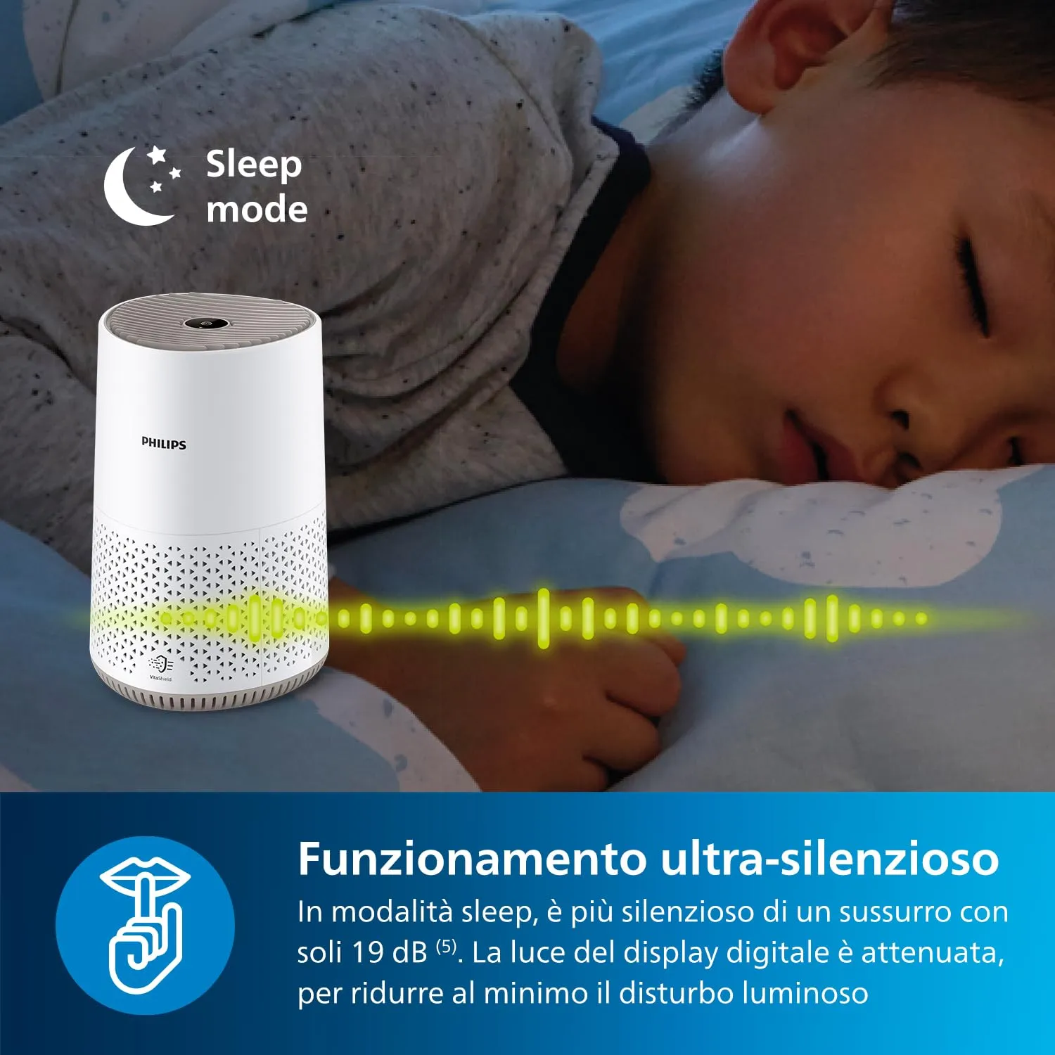 Philips Purificatore d'aria Serie 600, filtro HEPA, 44m², CADR 170m³/h - immagine 7