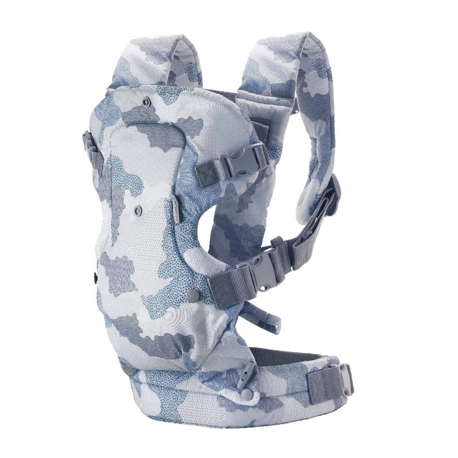 Infantino Flip Advanced Marsupio 4-in-1 Ergonomico, 3.6-14.5 kg, Mimetico Blu - immagine 9