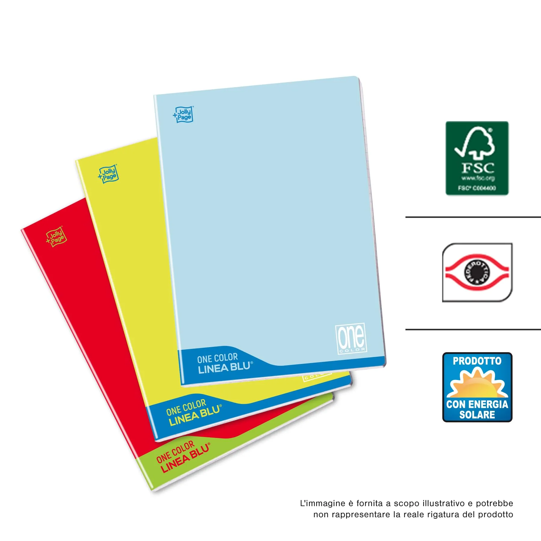Blasetti Quaderni Didattici Jolly Page, A4, Quadretti 10M, Carta 100g, 72 Facciate, Pacco da 6 Colori Assortiti - immagine 5