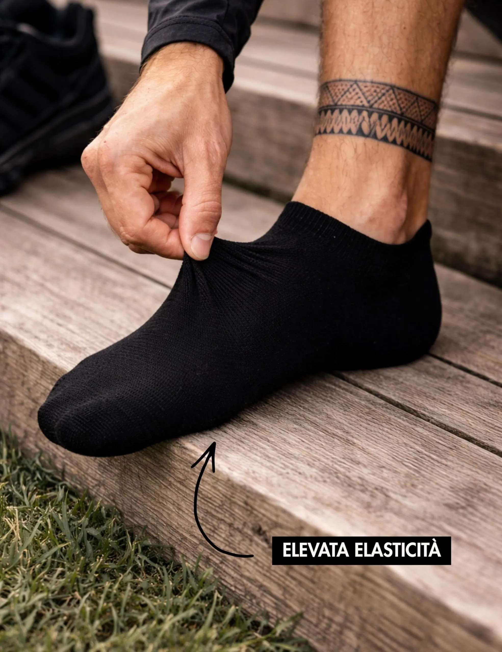 Basic Treasure Calzini Corti Unisex in Cotone, Neri, 12 Paia, 35-38 - immagine 2