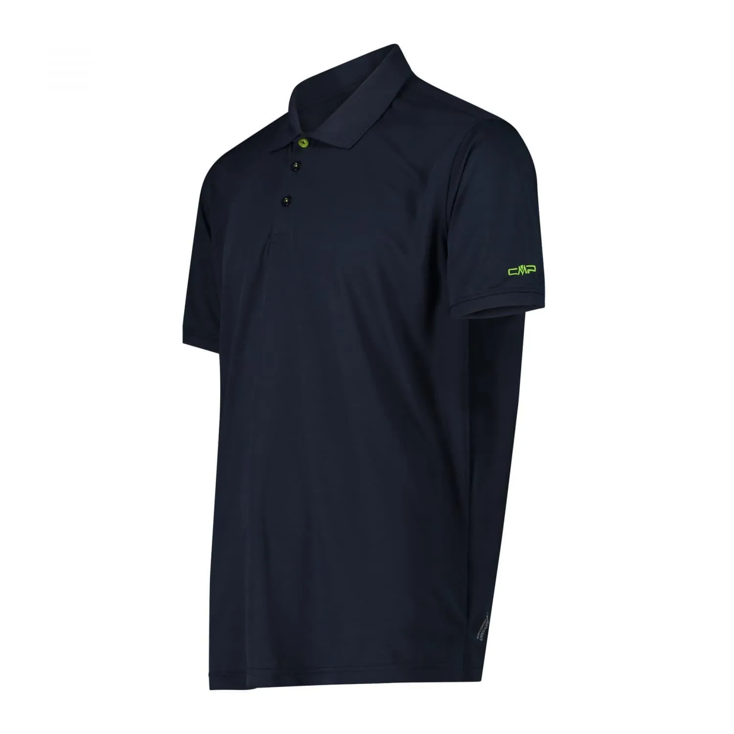 CMP Polo da Uomo, B.Blue-Limegreen, 58 - immagine 3