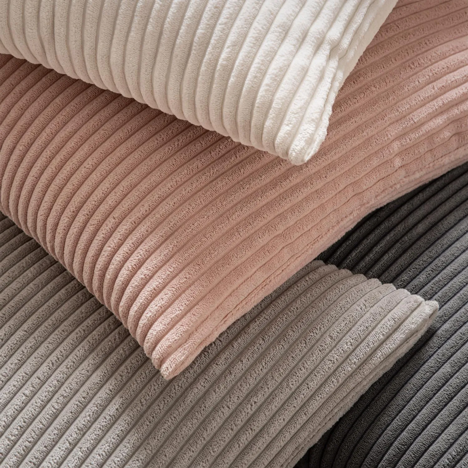MIULEE Fodere in Velluto a Coste 45 x 45 cm, Confezione da 2, Rosa Scuro - immagine 3