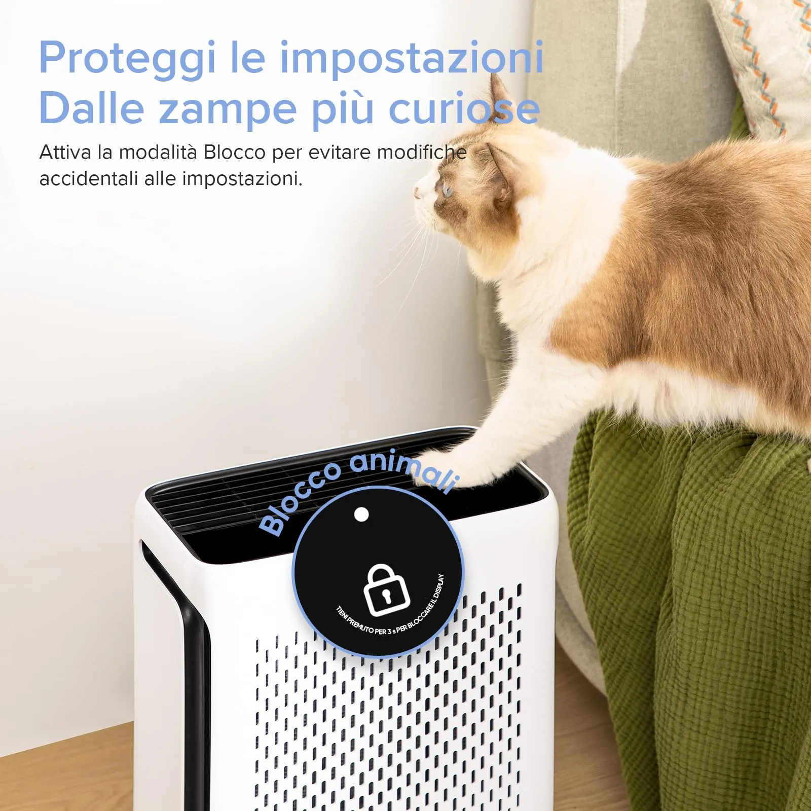 Levoit Vital 100S Purificatore d'Aria, CADR 243 m³/h, Modalità Animali e App VeSync - immagine 9