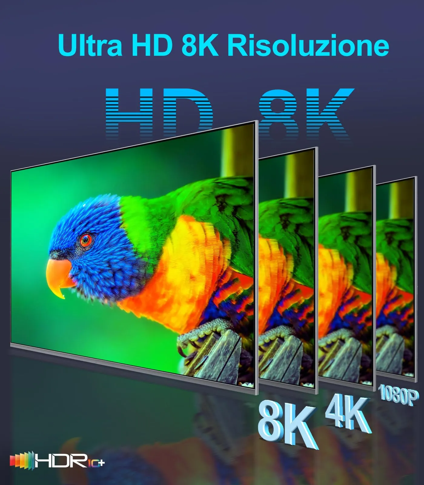 Sniokco HDMI 2.1 Cable 8K 4K 48Gbps 15 Metri - immagine 5