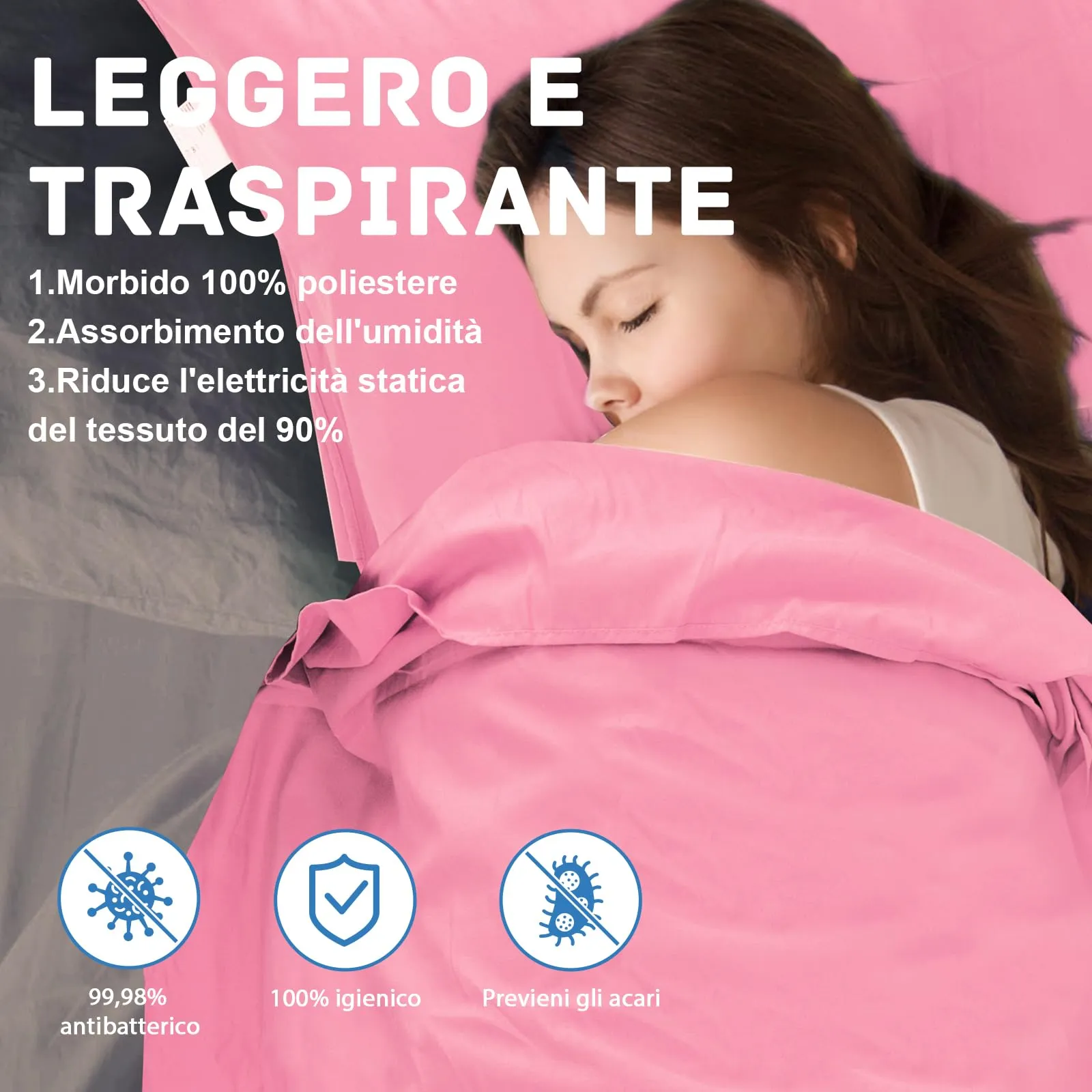 JAICOM Sacco Lenzuolo da Viaggio Ultraleggero, 220 x 90 cm - immagine 3