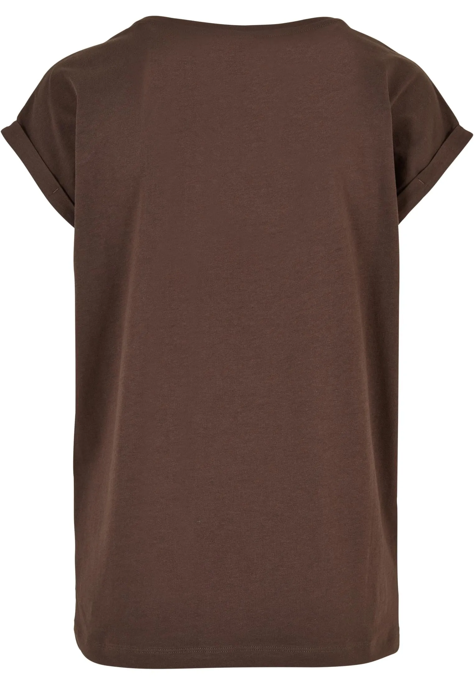 Urban Classics Ladies Extended Shoulder Tee, Brown, XS - immagine 5
