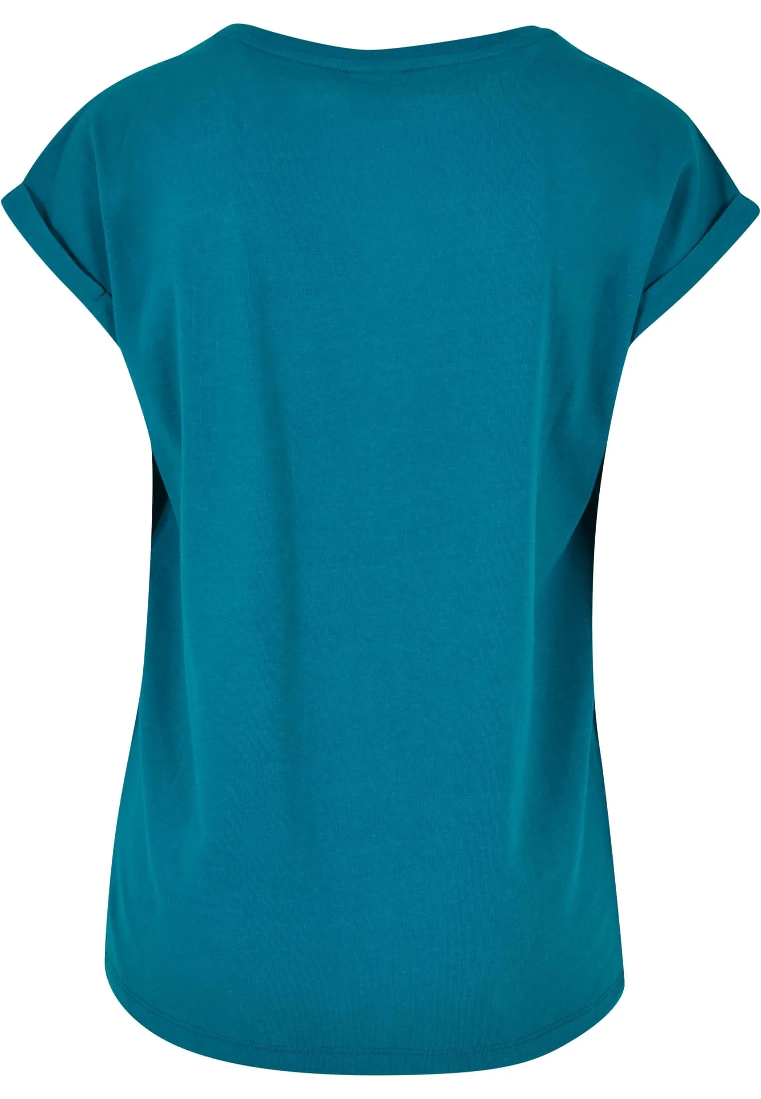 Urban Classics Ladies Extended Shoulder Tee - Watergreen - Regular Fit - immagine 7