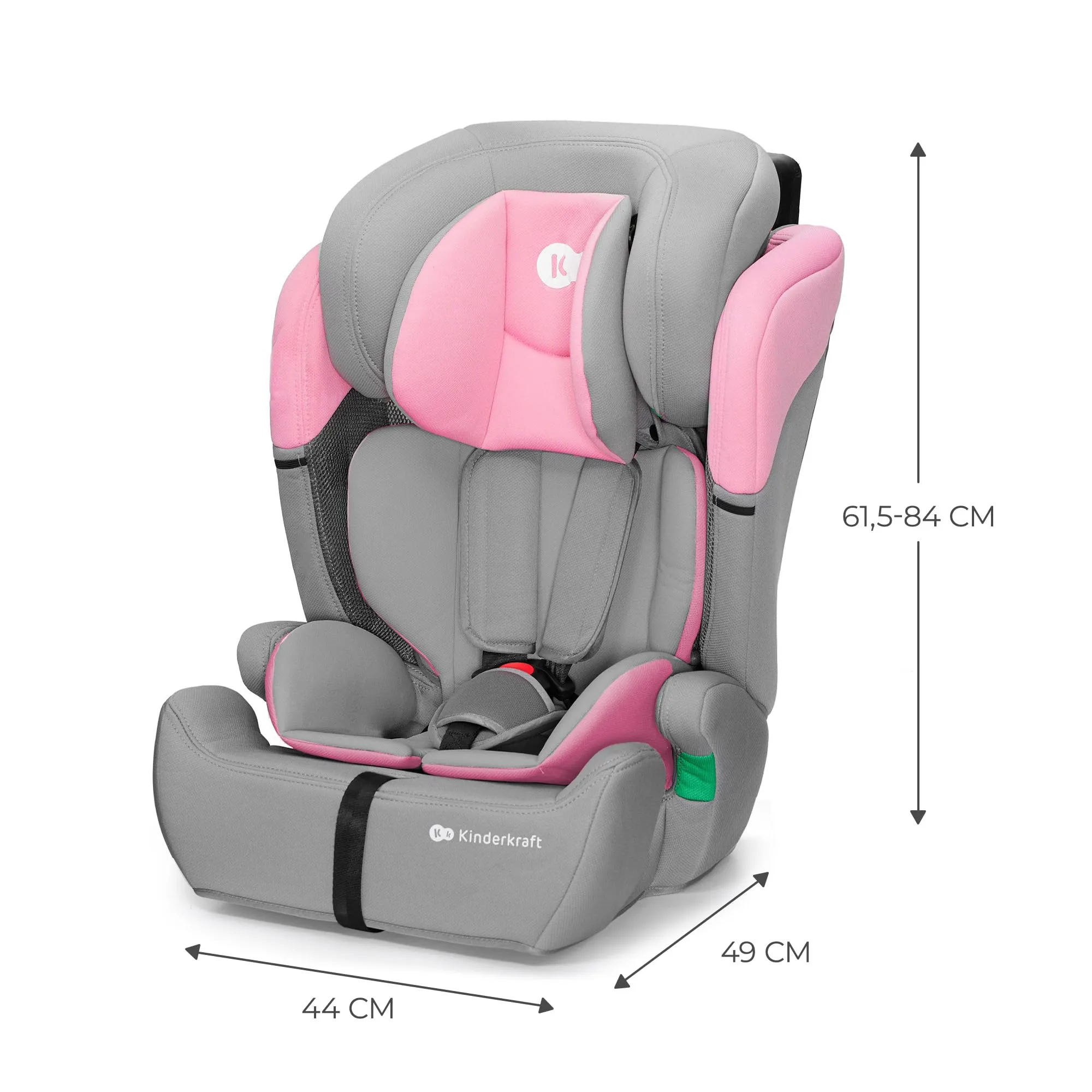 Kinderkraft Comfort Up i-Size Seggiolino Auto 76-150 cm (9-36 kg) Gruppo 1/2/3, Rosa - immagine 9