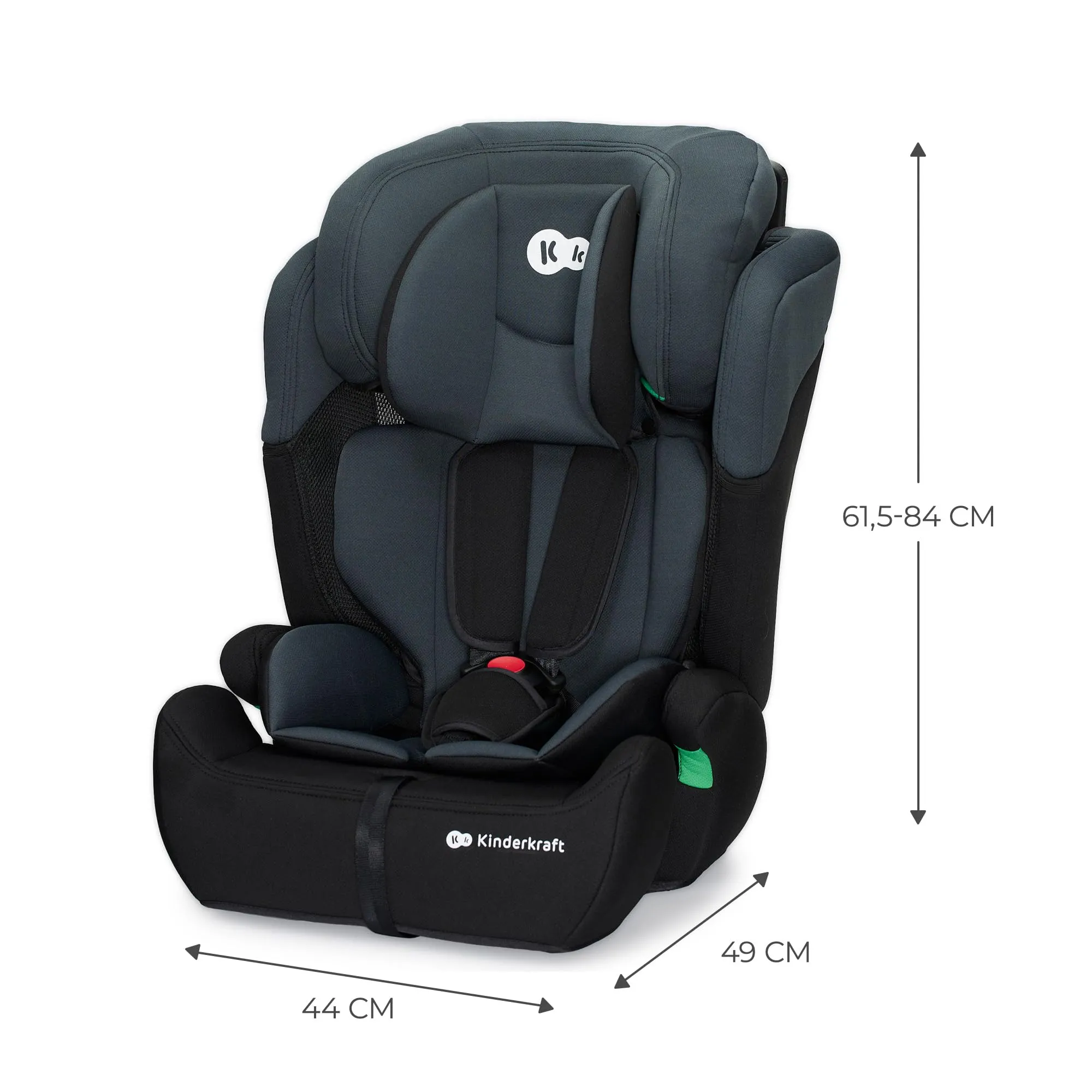 Kinderkraft Comfort Up I-Size Seggiolino Auto 76-150 cm, Gruppo 1/2/3, Nero - immagine 9