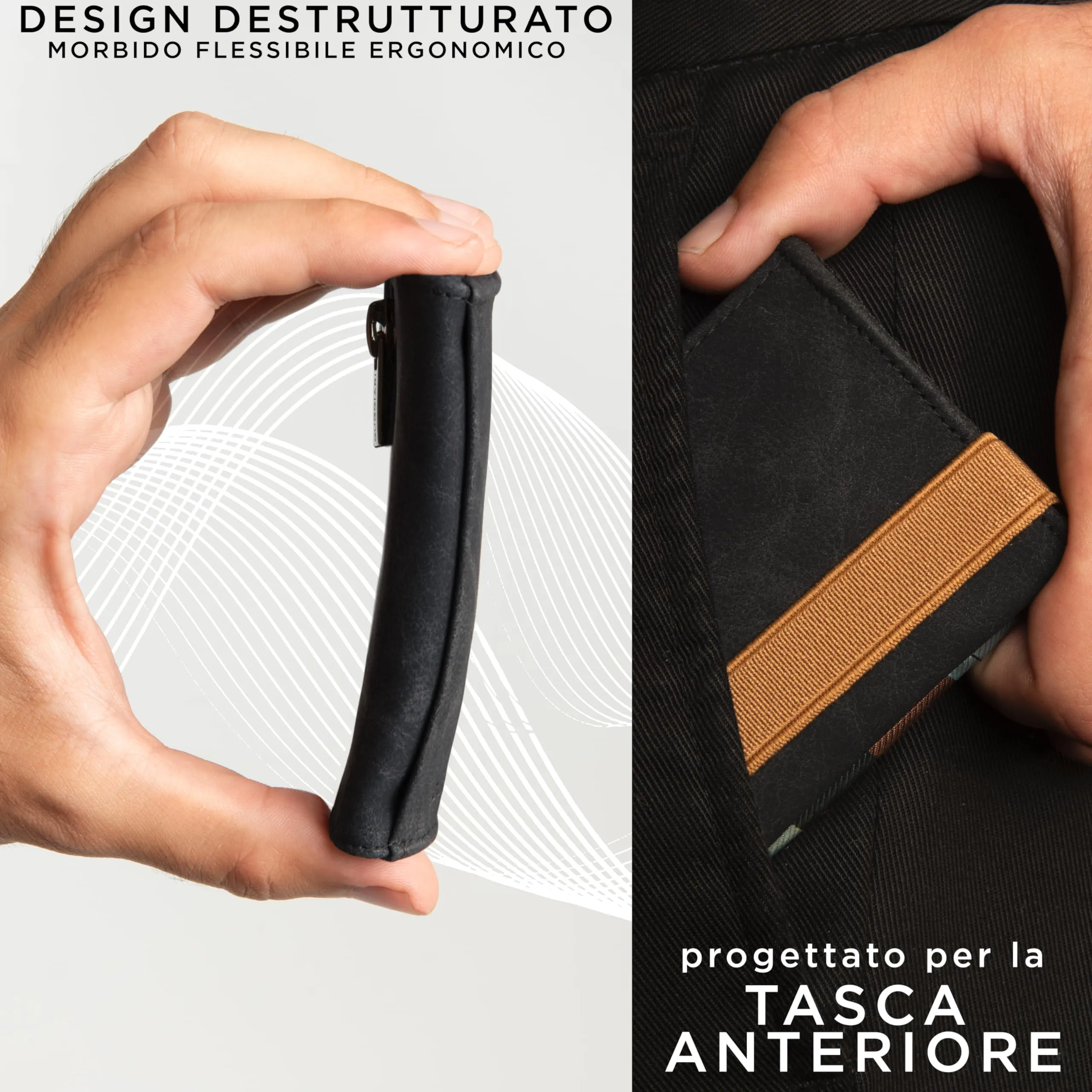 GUGGIARI Portafoglio Uomo in Pelle con Tasca Portamonete e Protezione RFID - immagine 3