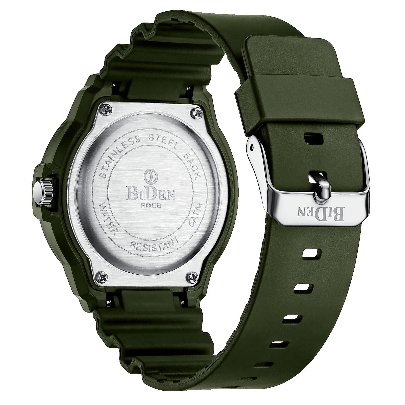 HANPOSH Orologio Uomo Analogico Quarzo Impermeabile con Data Luminosa R009 - immagine 2