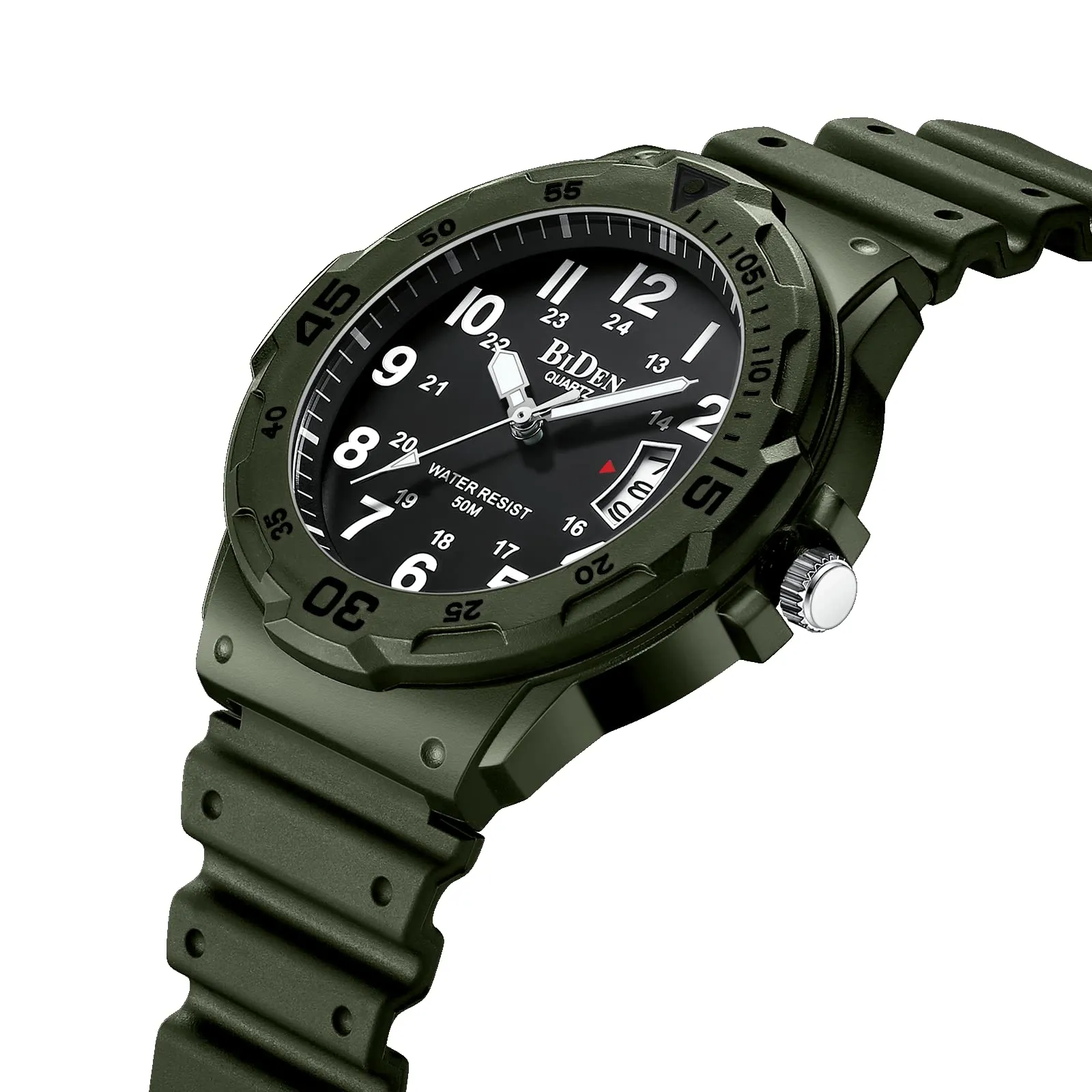 HANPOSH Orologio Uomo Analogico Quarzo Impermeabile con Data Luminosa R009 - immagine 3