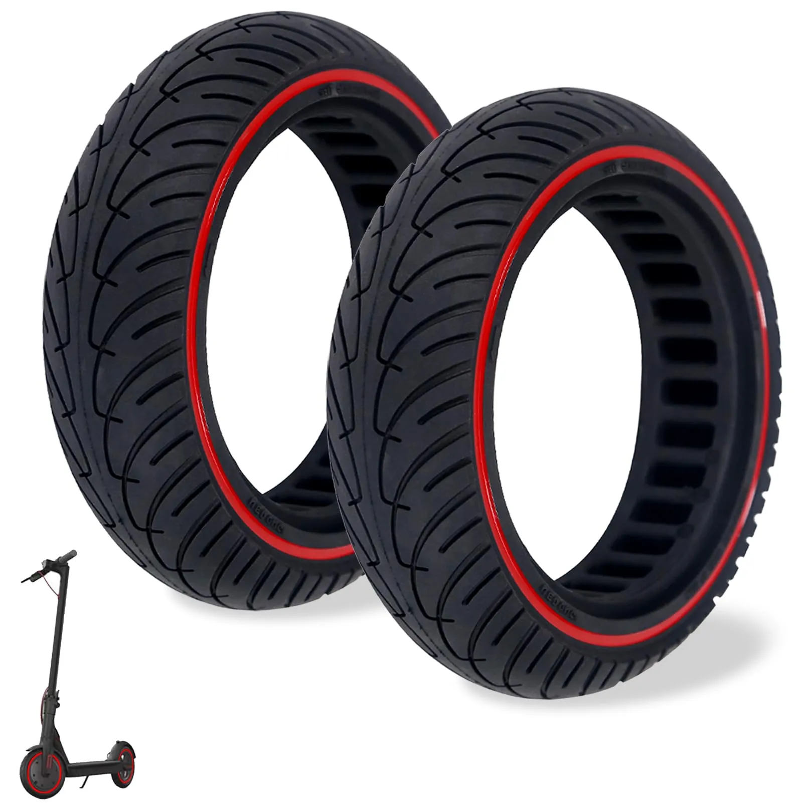 Aloskart Ruote Monopattino 8.5 Pollici 8x1/2 per Xiaomi M365 1S Pro 2 - immagine 1