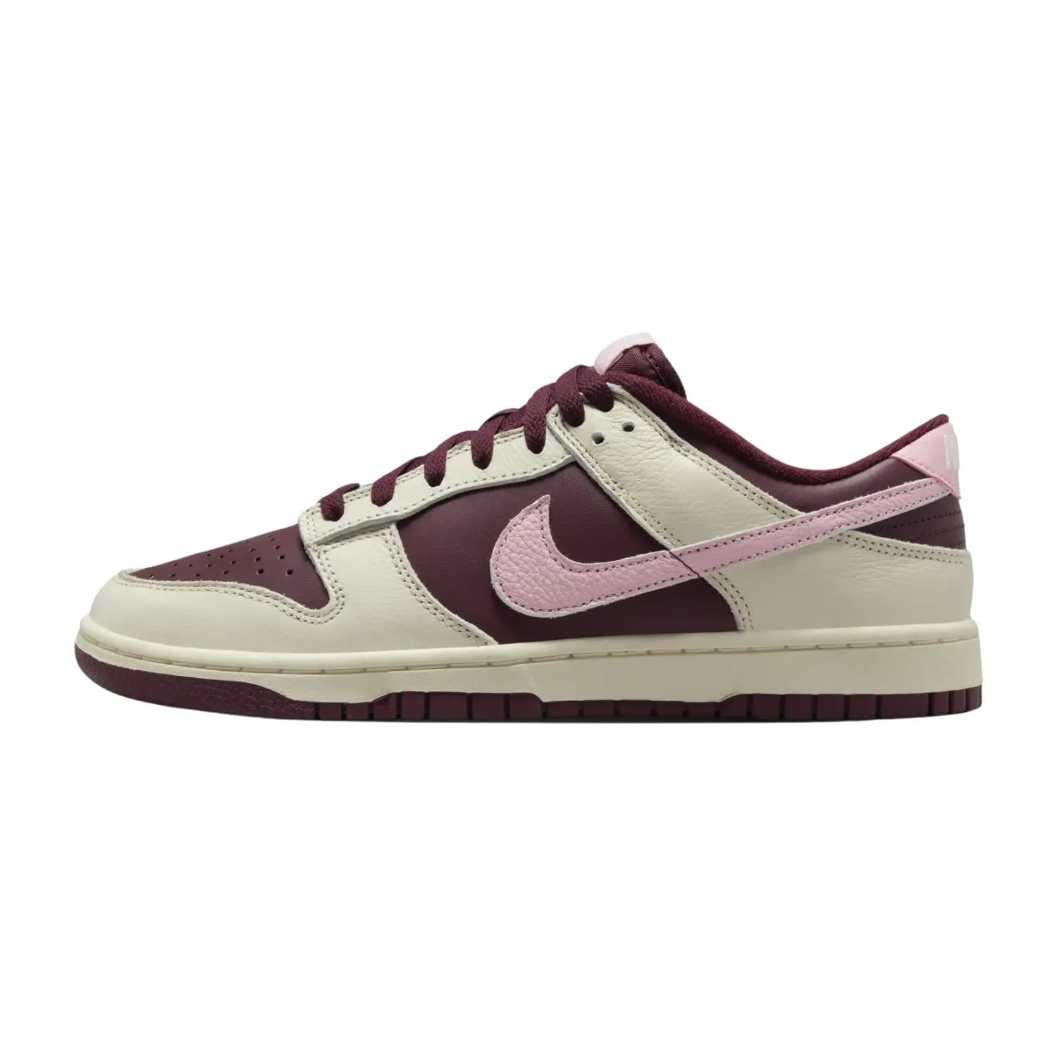 Nike Air Jordan 1 Mid Women's Basketball Shoes, Pale Ivory Soft Pink Medium, 48.5 EU - immagine 1