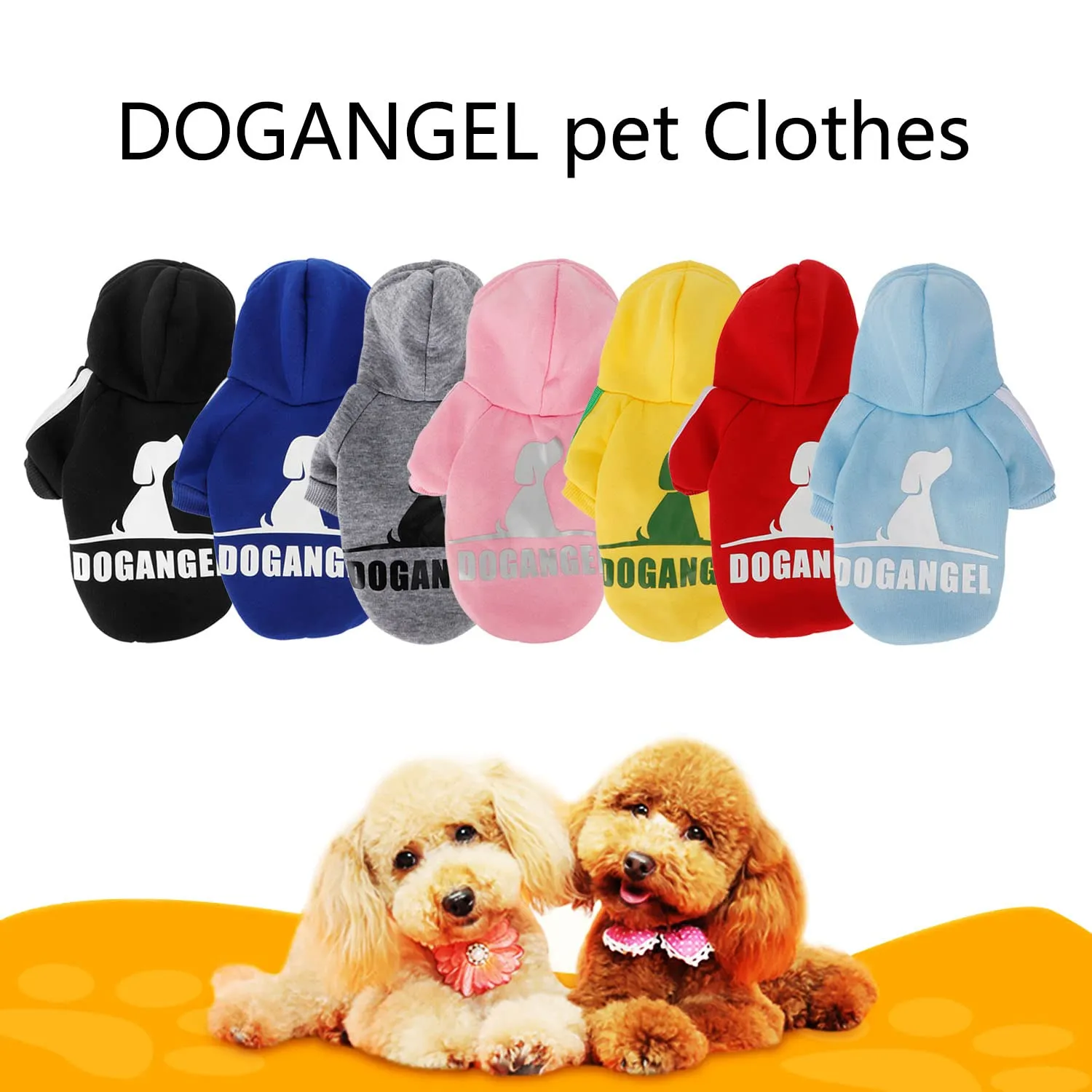 QiCheng&LYS Felpa per Cani, Rosso, M - immagine 2