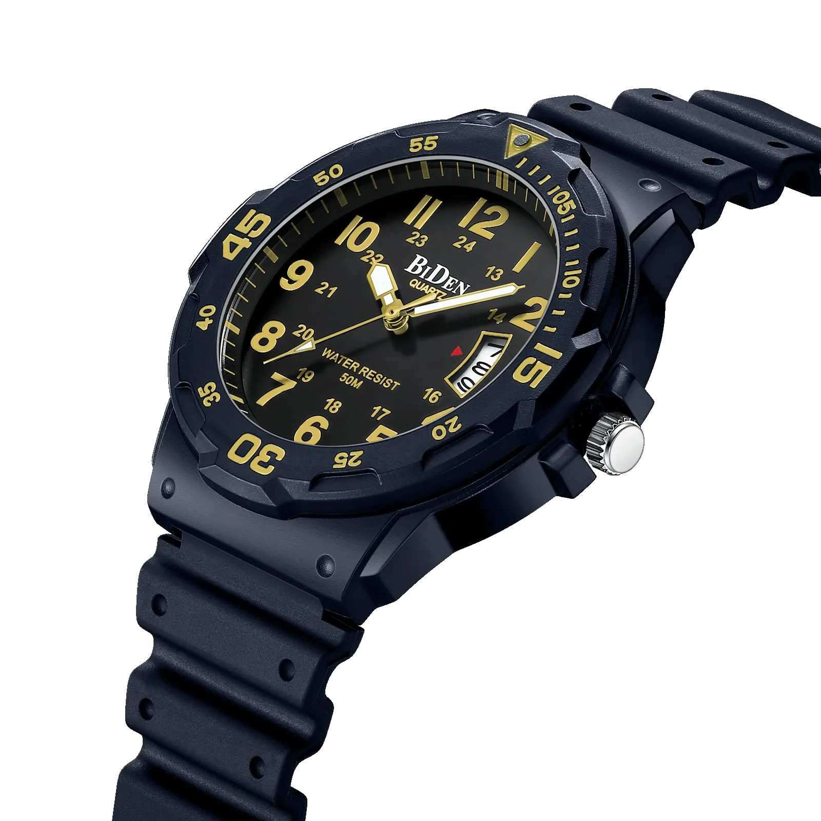 HANPOSH Orologio Uomo Analogico Quarzo Impermeabile con Data Luminosa R009 - immagine 3