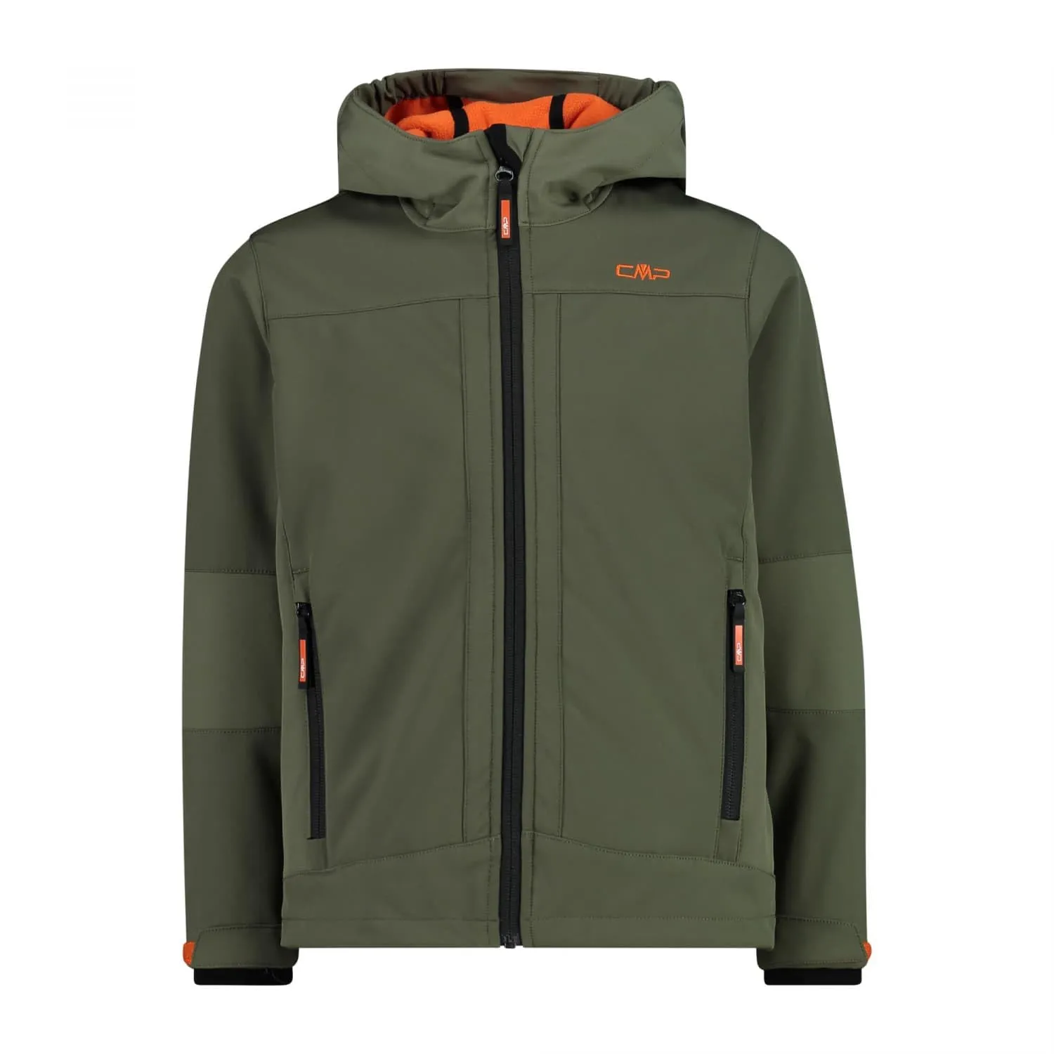 CMP Giacca da bambino con cappuccio fisso, Oil Green-Kaki, 128 - immagine 1