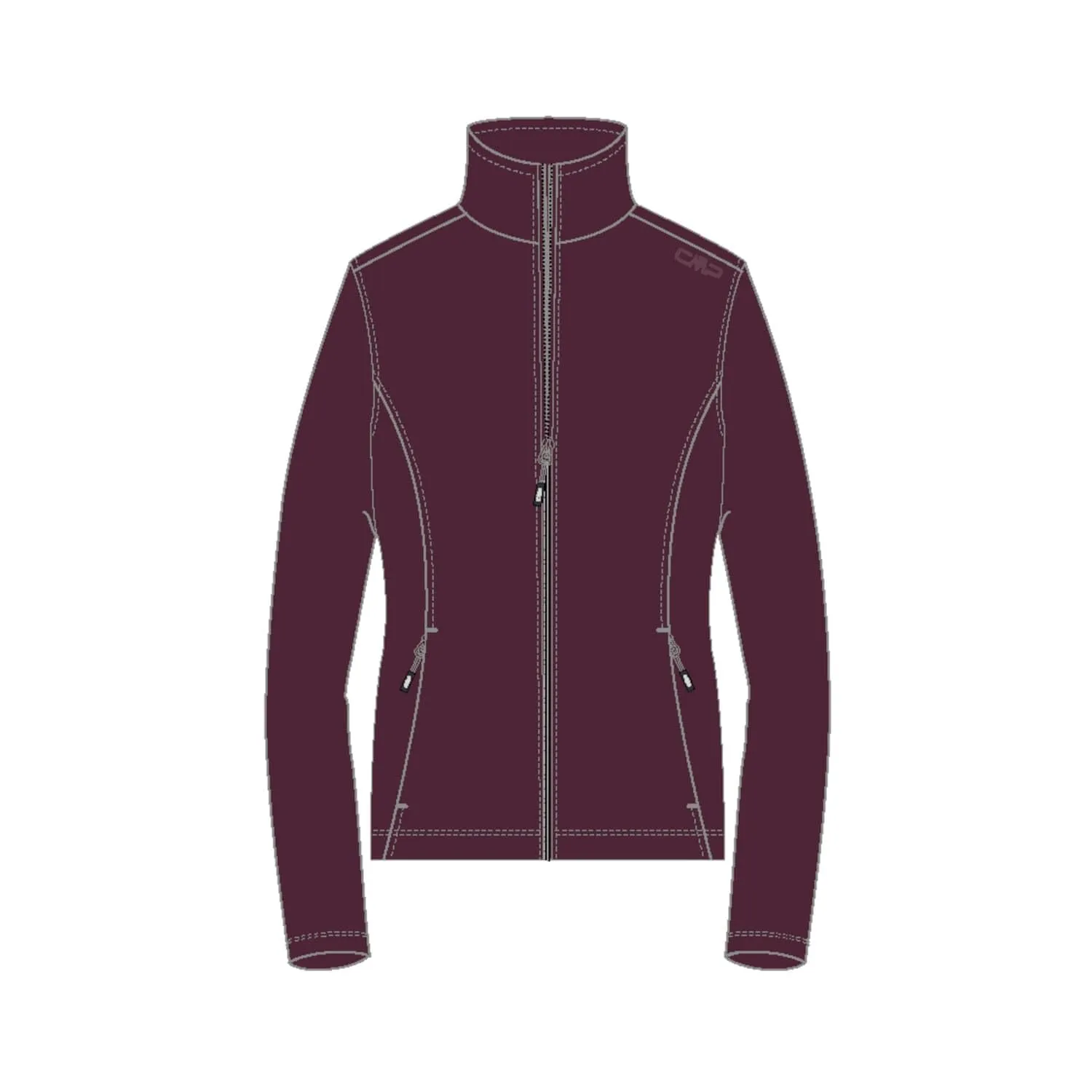 CMP Giacca da Donna Burgundy H1, S - immagine 1