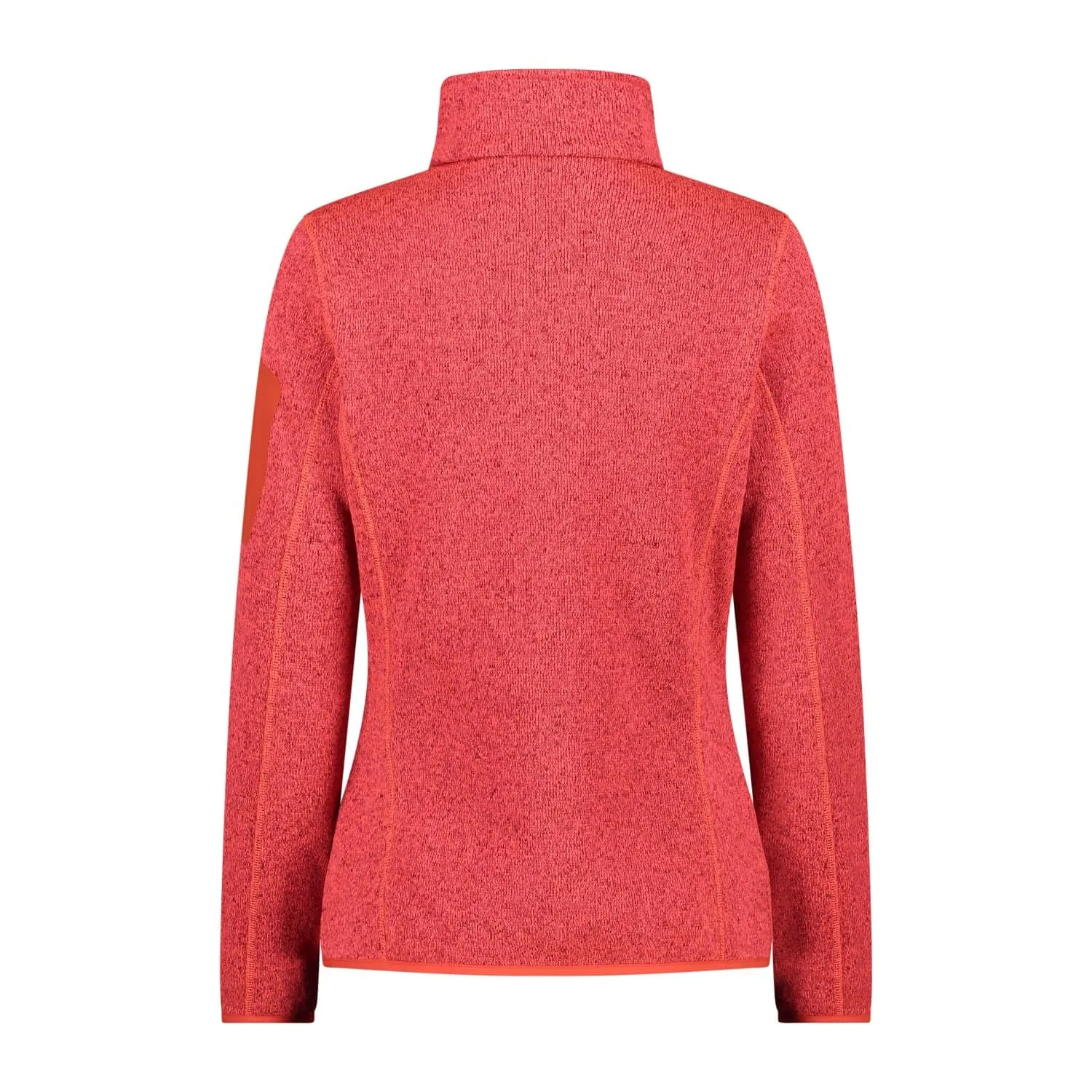 CMP Giacca da Donna Knit-Tech, Papavero-Red Fluo-Antracite, M - immagine 2