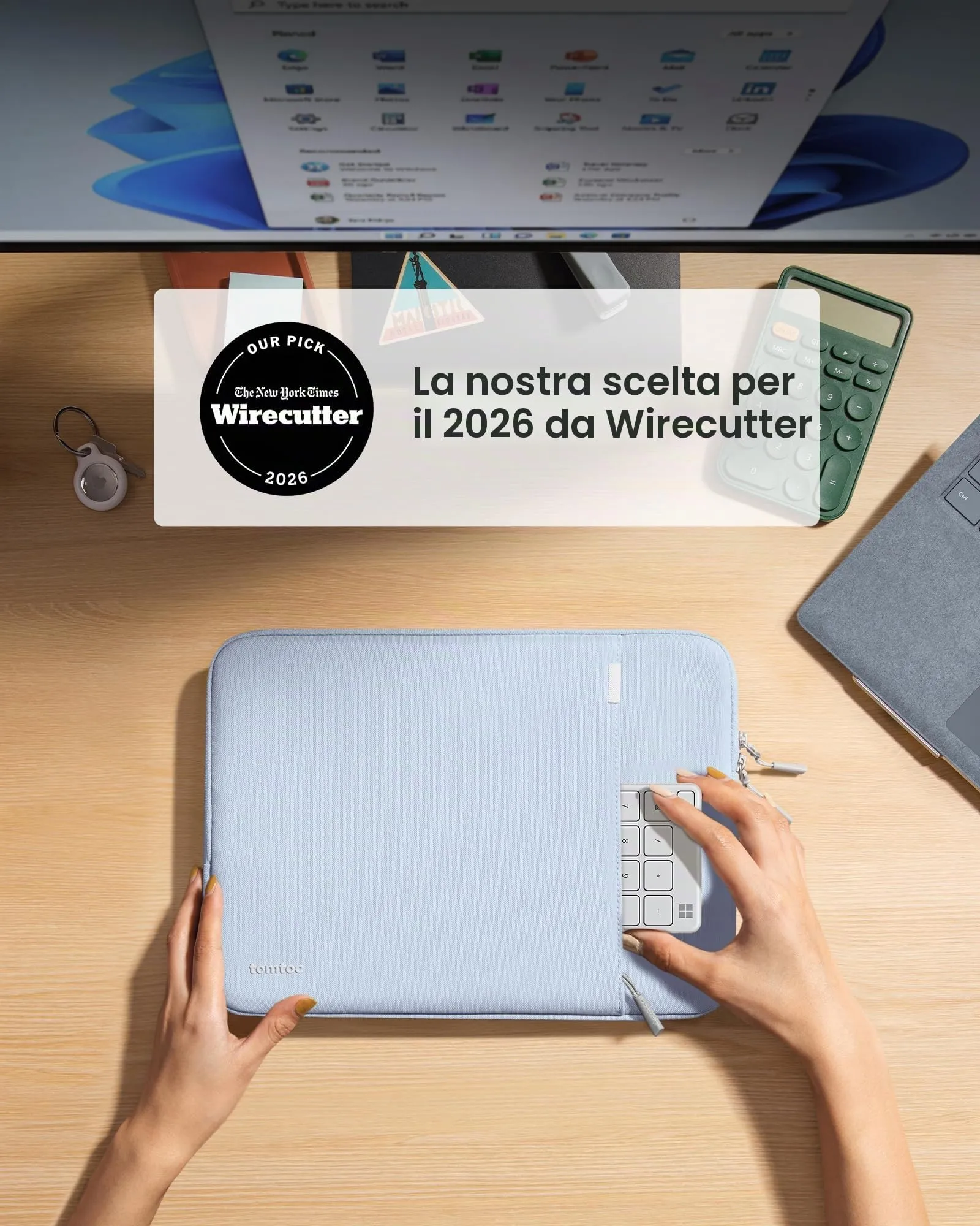 tomtoc Custodia per Laptop 14 Pollici per Acer, ASUS, Dell, HP, Lenovo - immagine 2