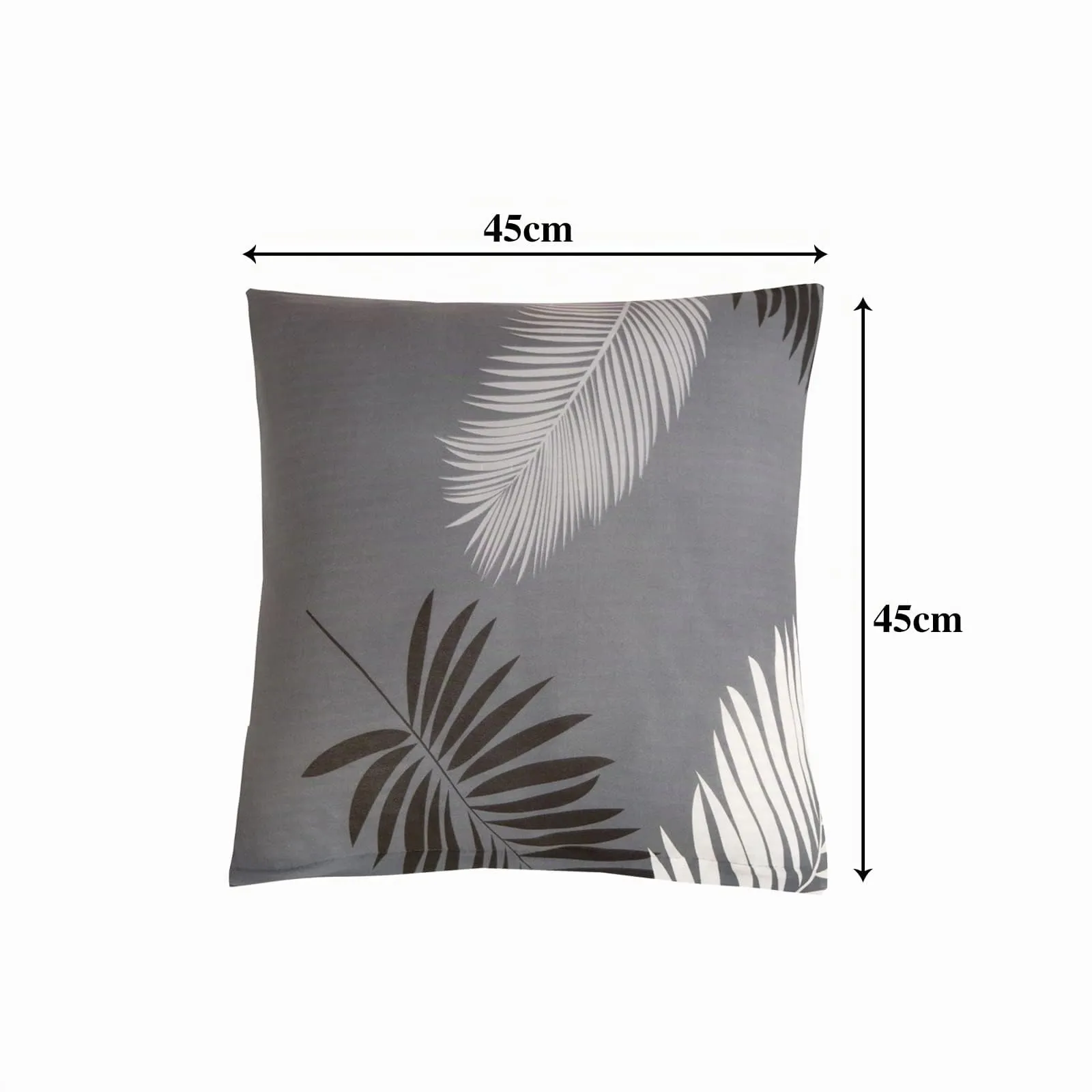 Jaotto Federe per Cuscini Divano in Spandex 45x45cm, Grigia, Set di 2 - immagine 2