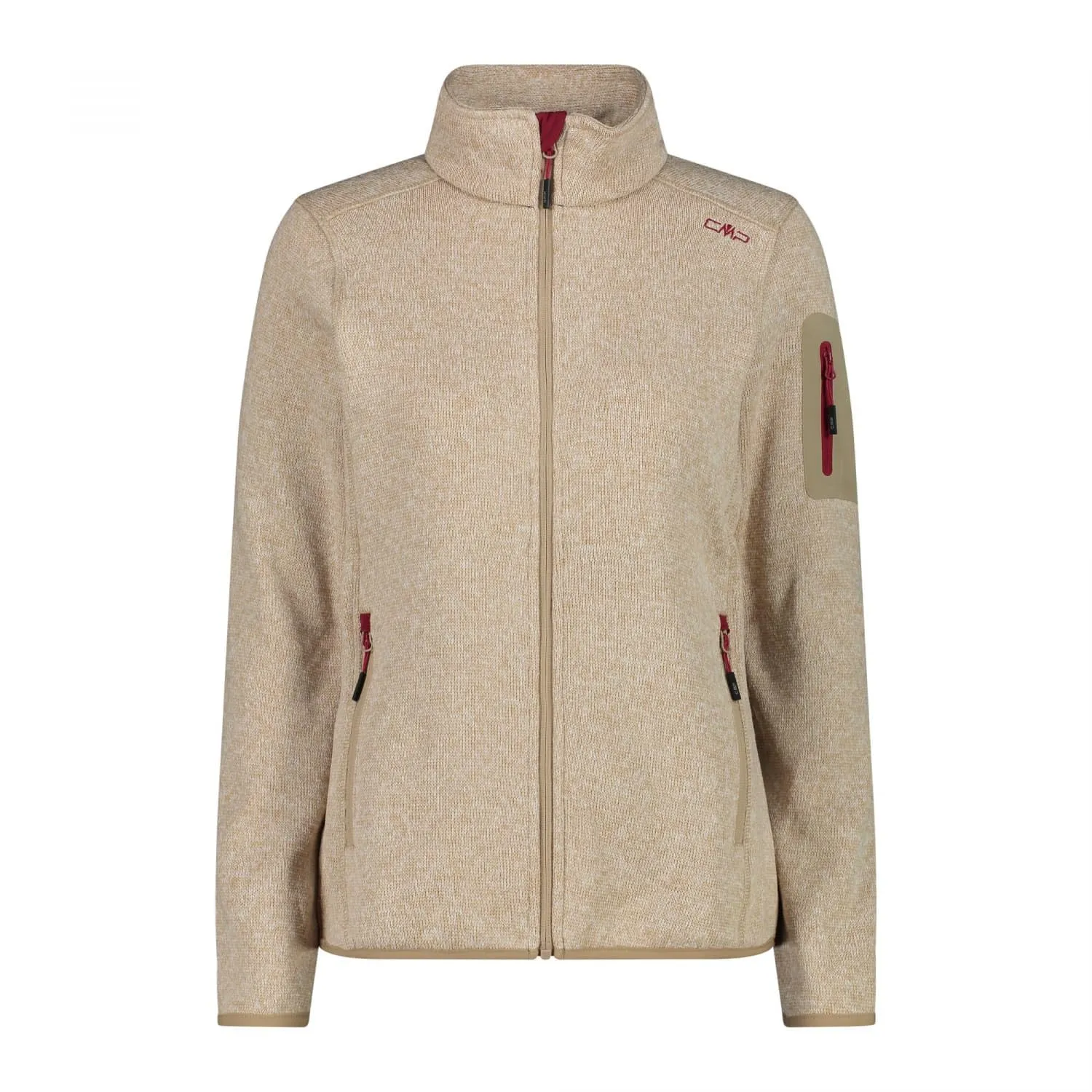 CMP Giacca da Donna Knit-Tech, Sesamo Anemone, XS - immagine 1